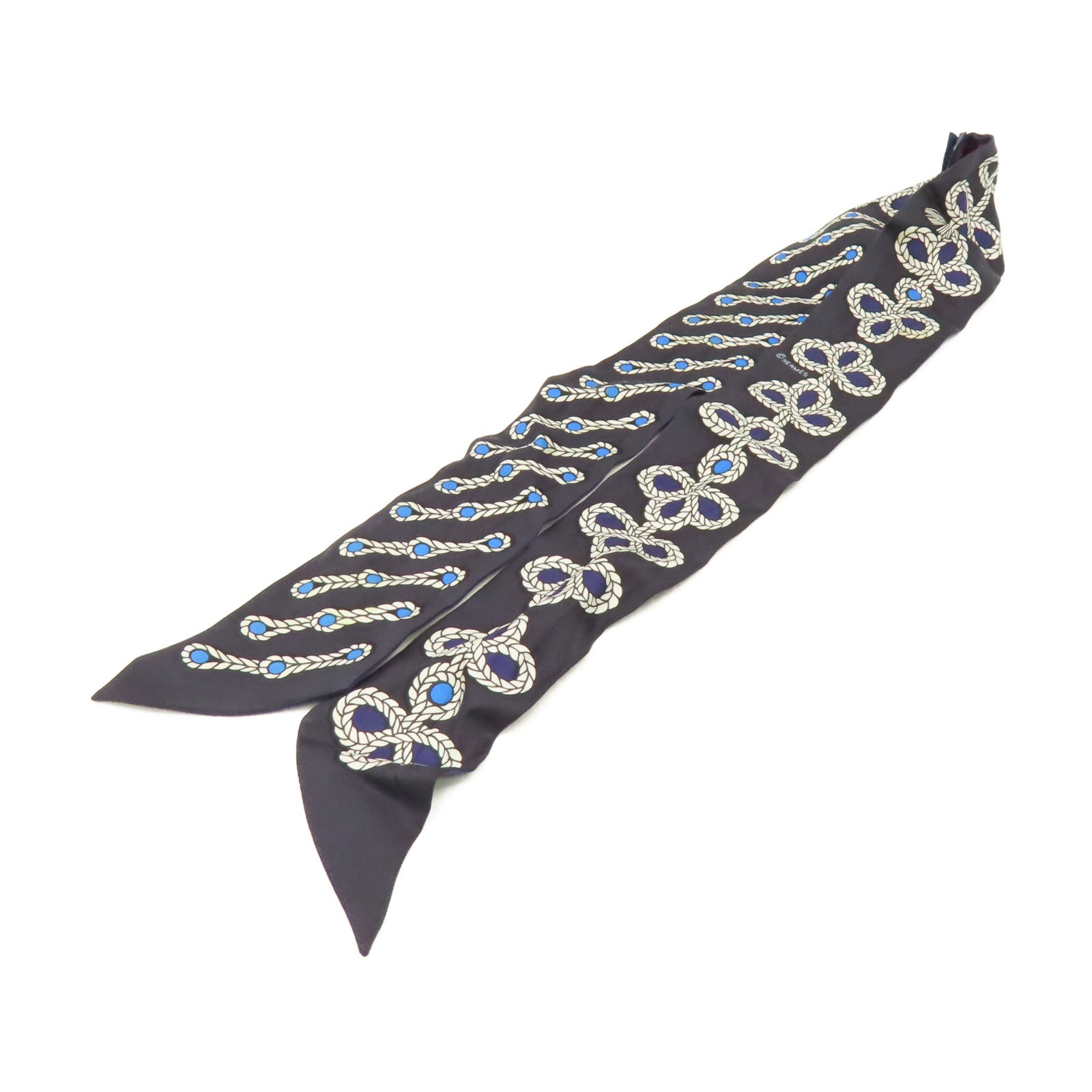 HERMES 【激減優惠】絲質Twilly Scarf絲巾粉紅色/紫色/黑色/彩色