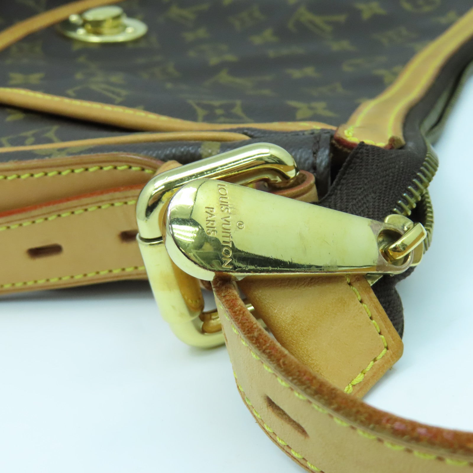 LOUIS VUITTON Monogram Tulum GM金扣肩背袋啡色