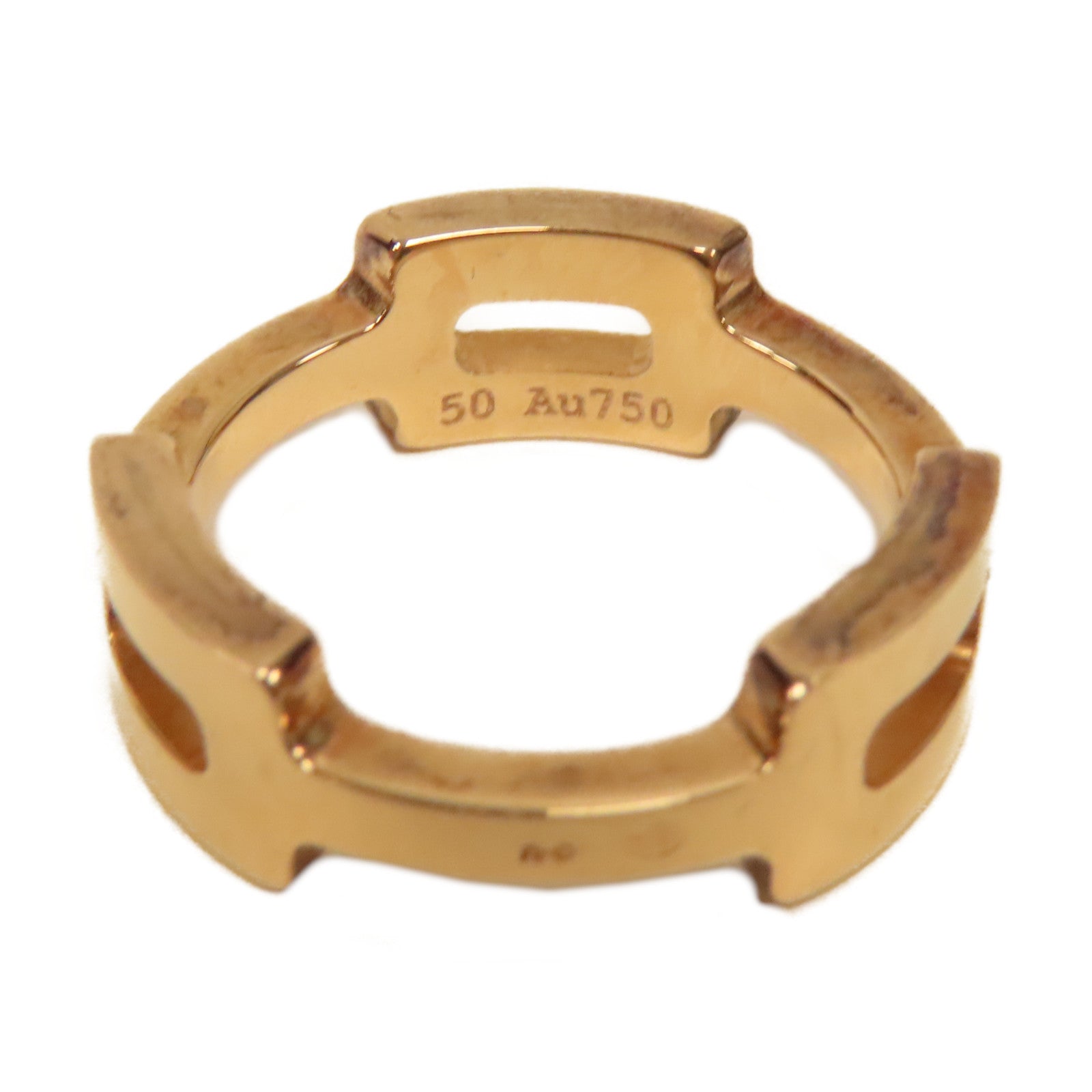 HERMES 18K玫瑰金Ring戒指Hermes#50 US#4.5