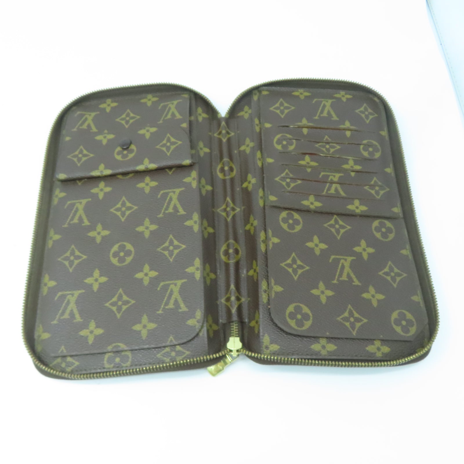 LOUIS VUITTON Monogram Clutch金扣手拿包棕色