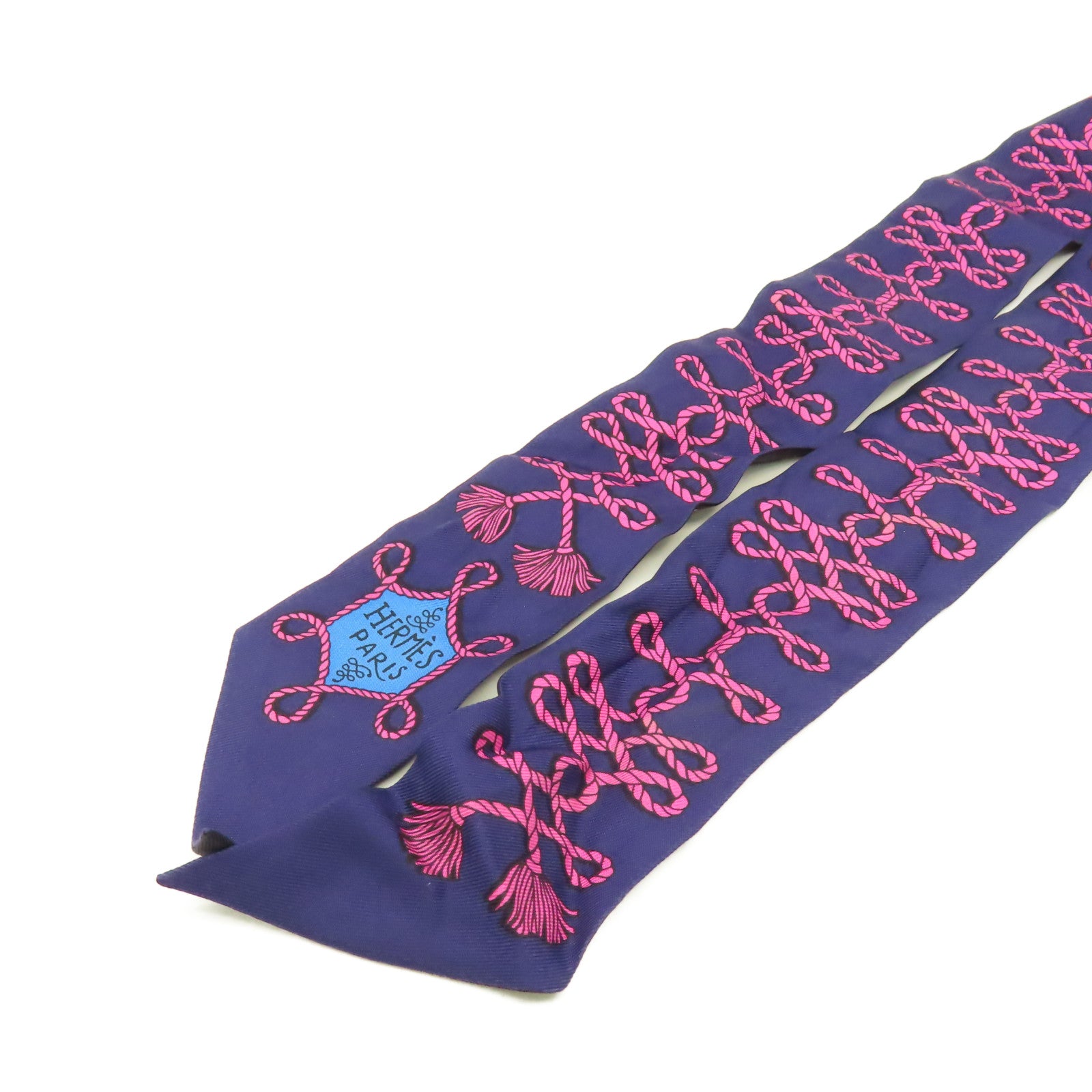 HERMES 【激減優惠】絲質Twilly Scarf絲巾粉紅色/紫色/黑色/彩色