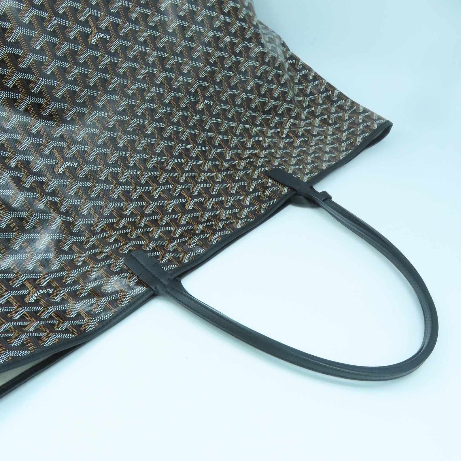 GOYARD Coated Canvas Tote Bag Black