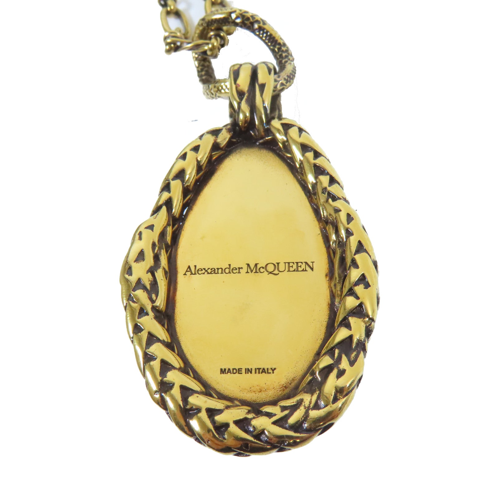 Alexander McQueen 金屬Necklace項鍊金色/黑色