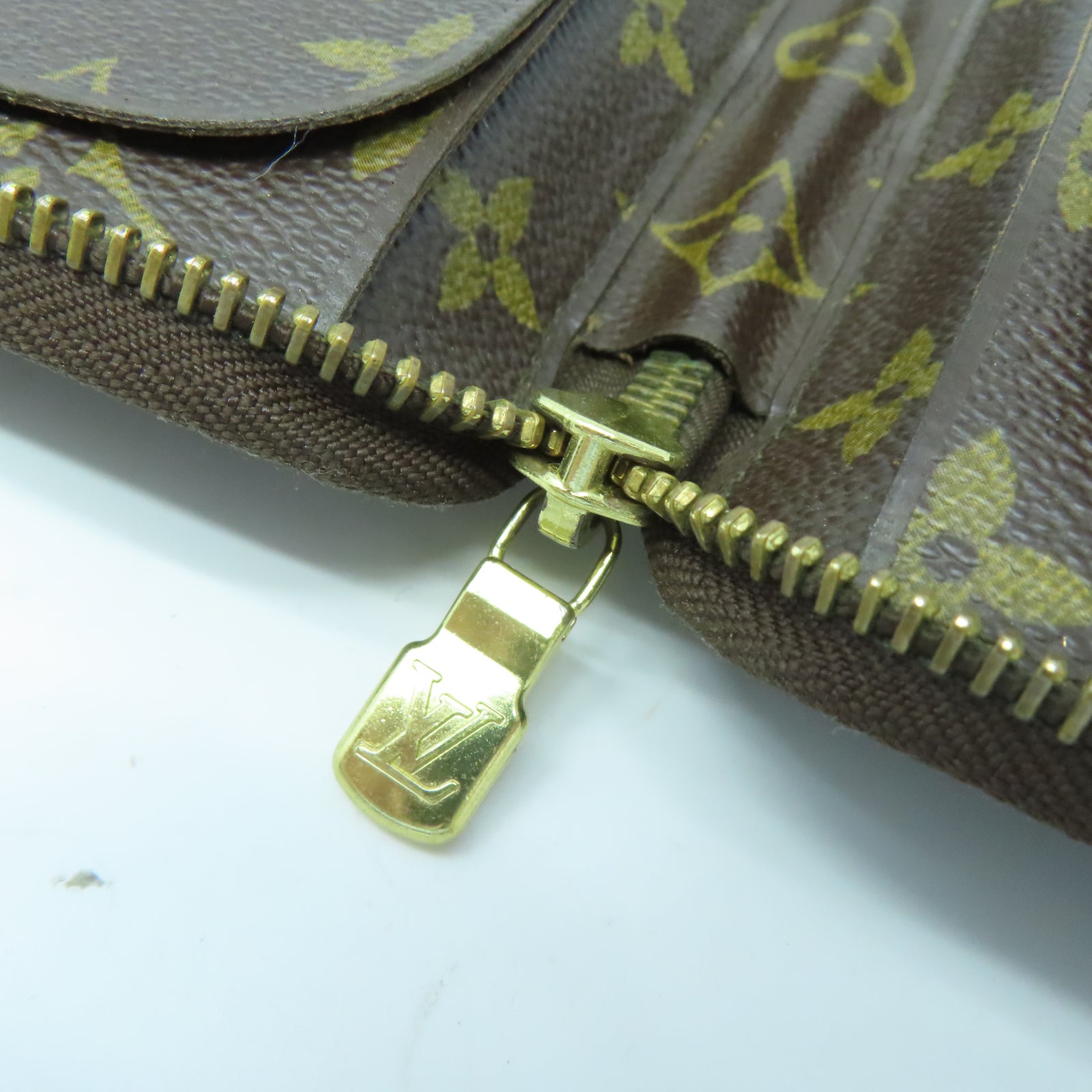 LOUIS VUITTON Monogram Clutch金扣手拿包棕色