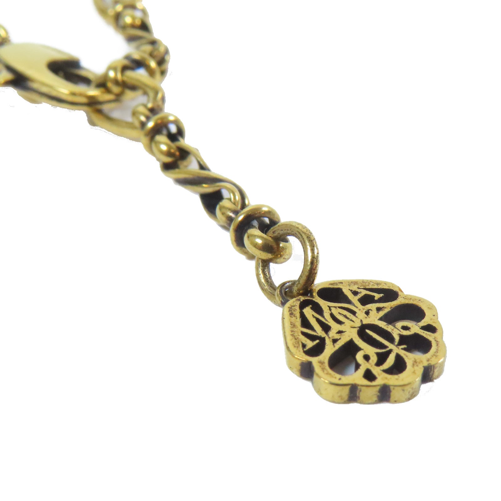 Alexander McQueen 金屬Necklace項鍊金色/黑色