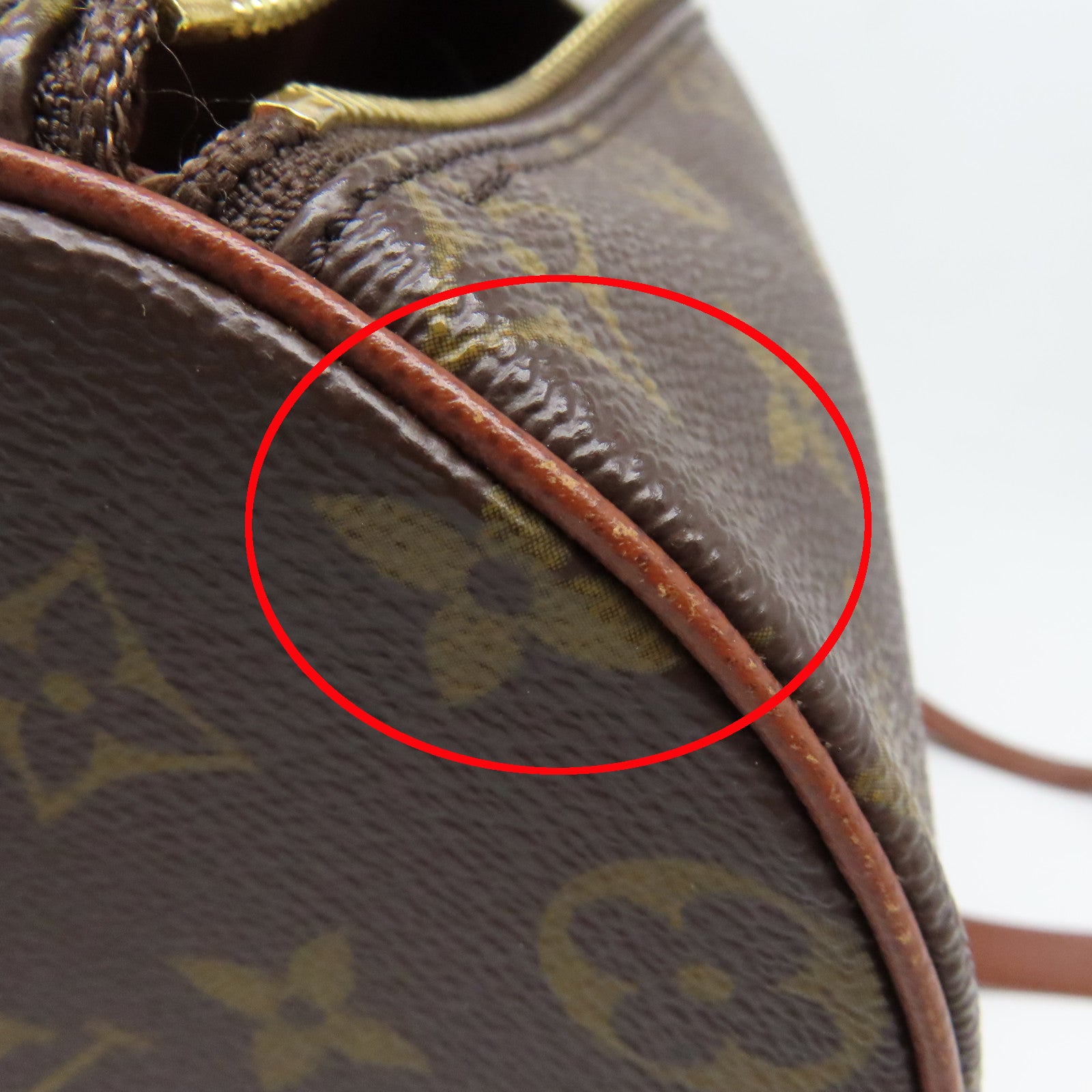 LOUIS VUITTON Monogram Palermo PM金扣肩背袋啡色