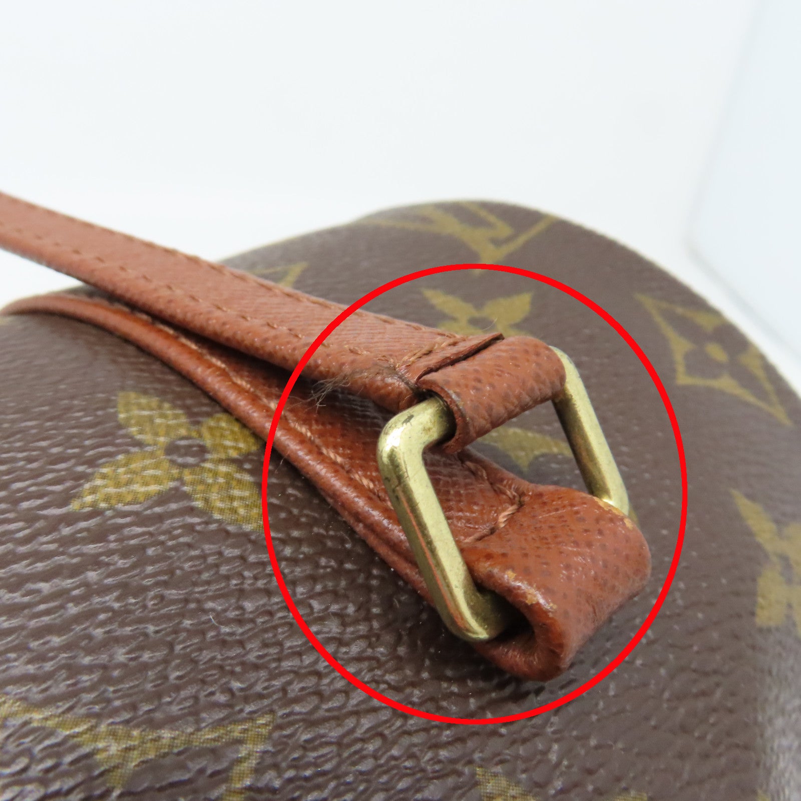 LOUIS VUITTON Monogram Palermo PM金扣肩背袋啡色