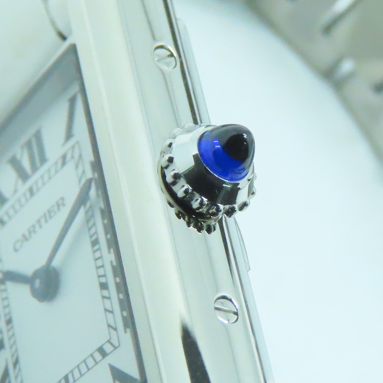 CARTIER Tank Must不锈钢手表石英机芯白色