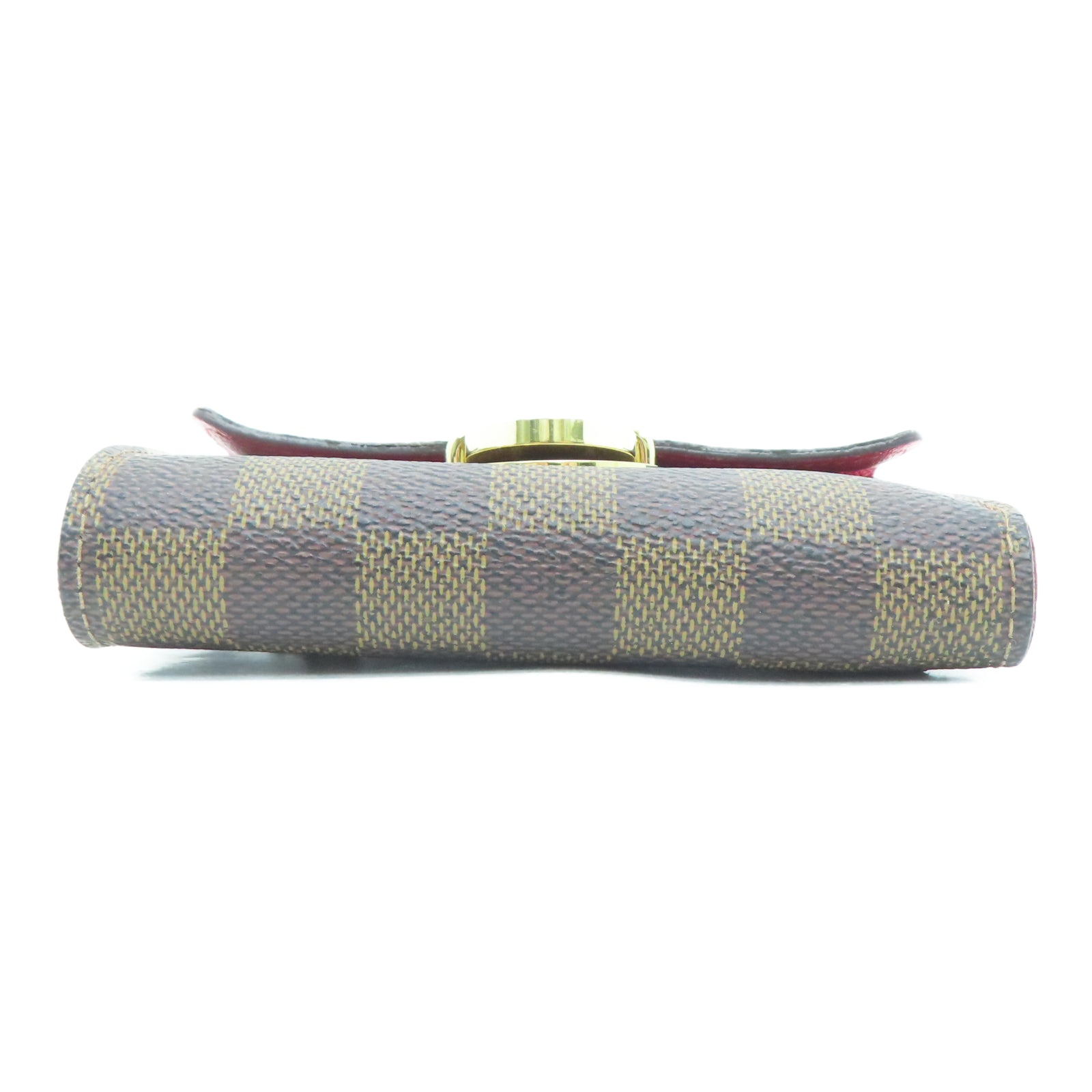 LOUIS VUITTON Damier Ebene Portefeuille Koalat金扣錢包棕色