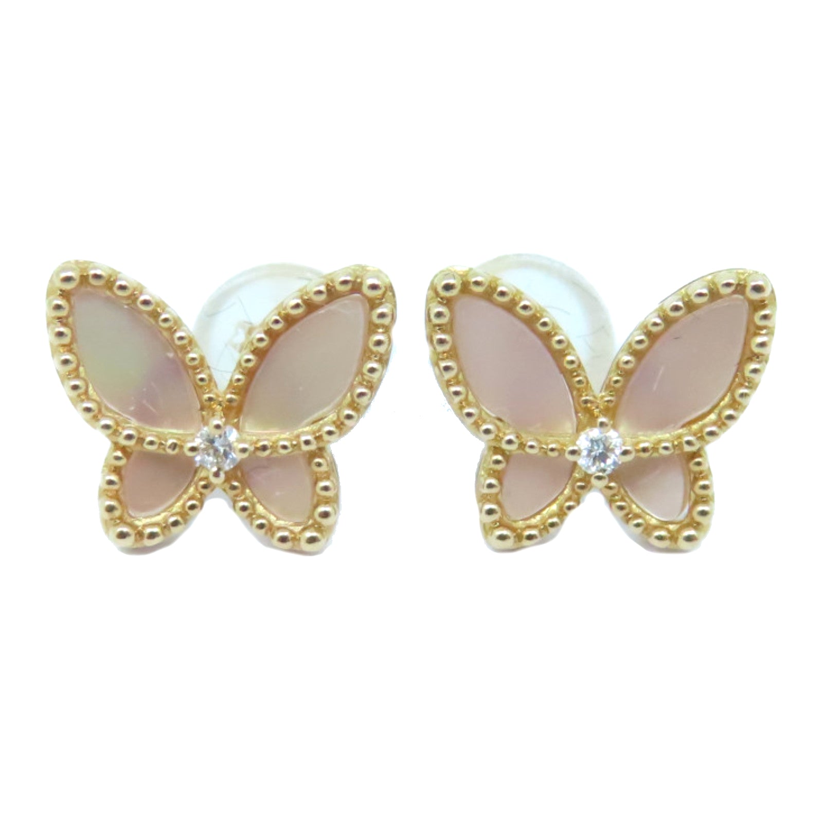 JEWELRY 【激减优惠】18K玫瑰金Earrings 0.03ct钻石耳环