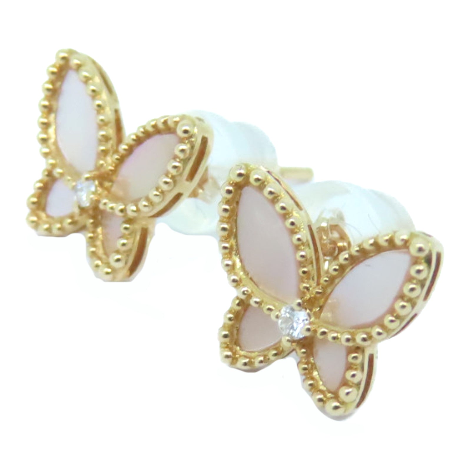 JEWELRY 【激减优惠】18K玫瑰金Earrings 0.03ct钻石耳环