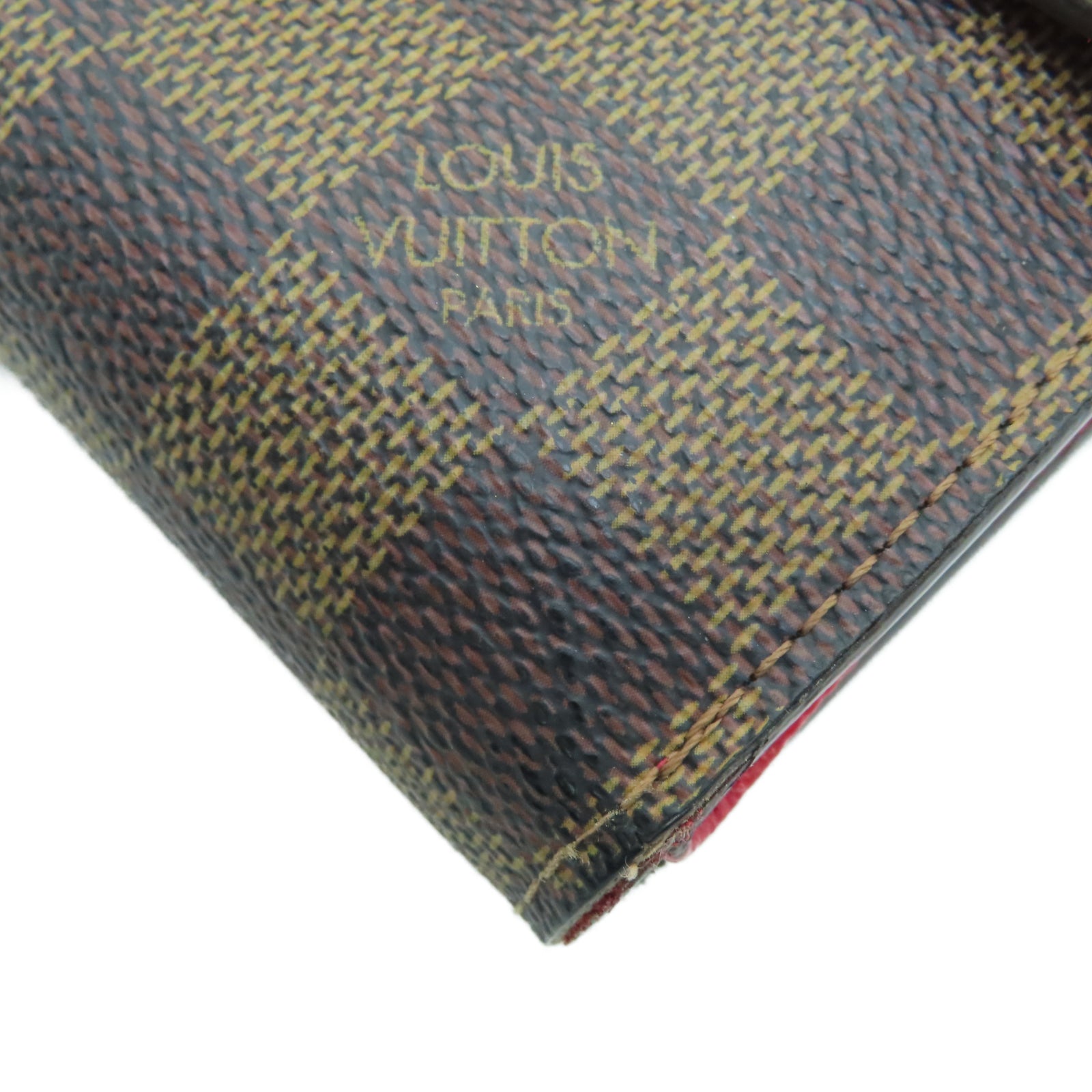 LOUIS VUITTON Damier Ebene Portefeuille Koalat金扣錢包棕色