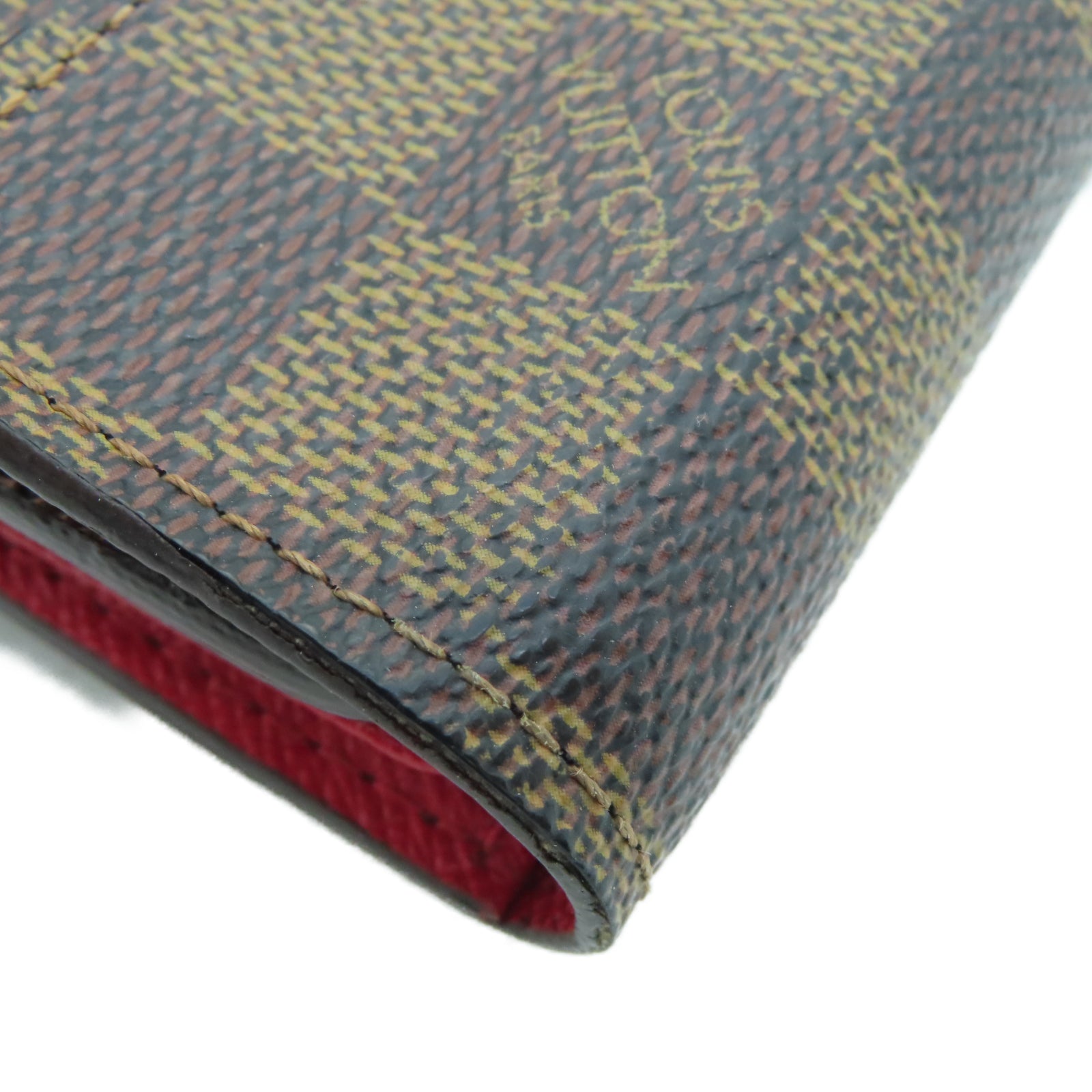 LOUIS VUITTON Damier Ebene Portefeuille Koalat金扣錢包棕色