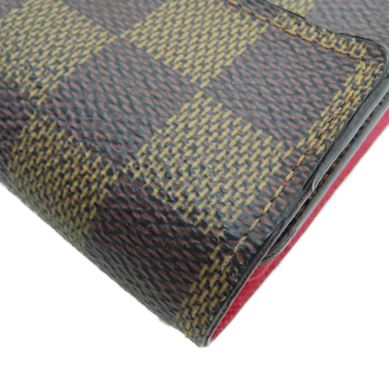 LOUIS VUITTON Damier Ebene Portefeuille Koalat金扣錢包棕色