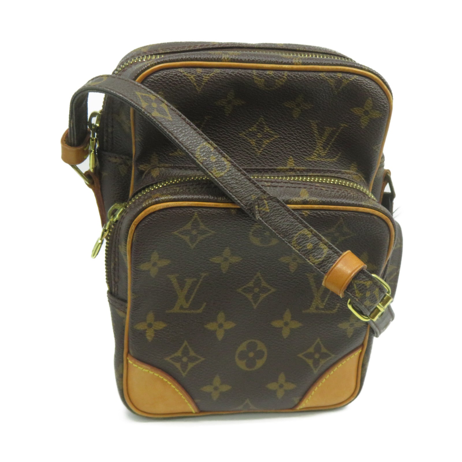 LOUIS VUITTON Monogram Amazon金扣肩背袋啡色