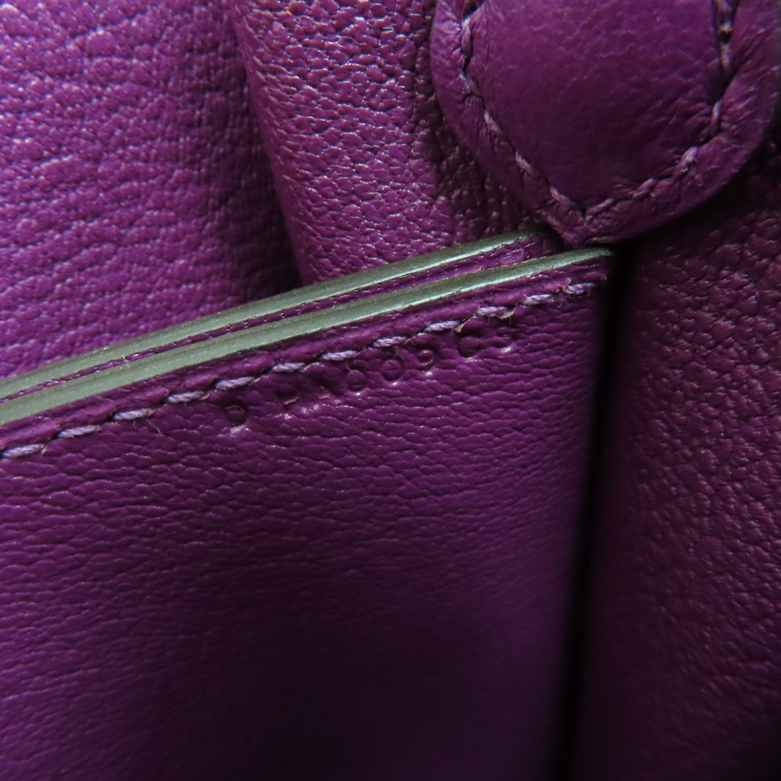 HERMES 【激減優惠】Evercolor皮革Mini Roulis Shoulder Bag銀扣肩背袋Anemone海葵紫色