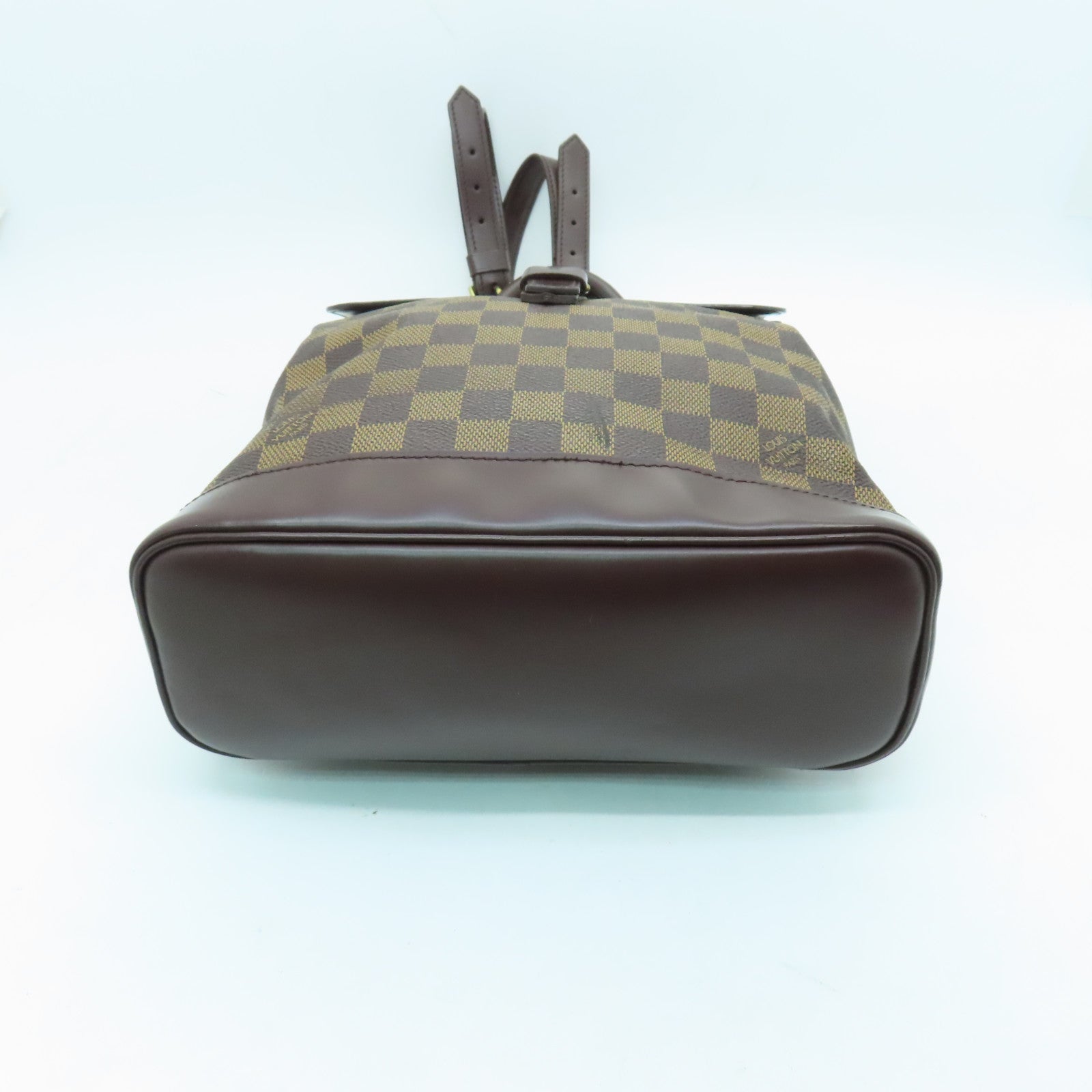 LOUIS VUITTON Damier Soho Centencire Gold Buckle Backpack Brown