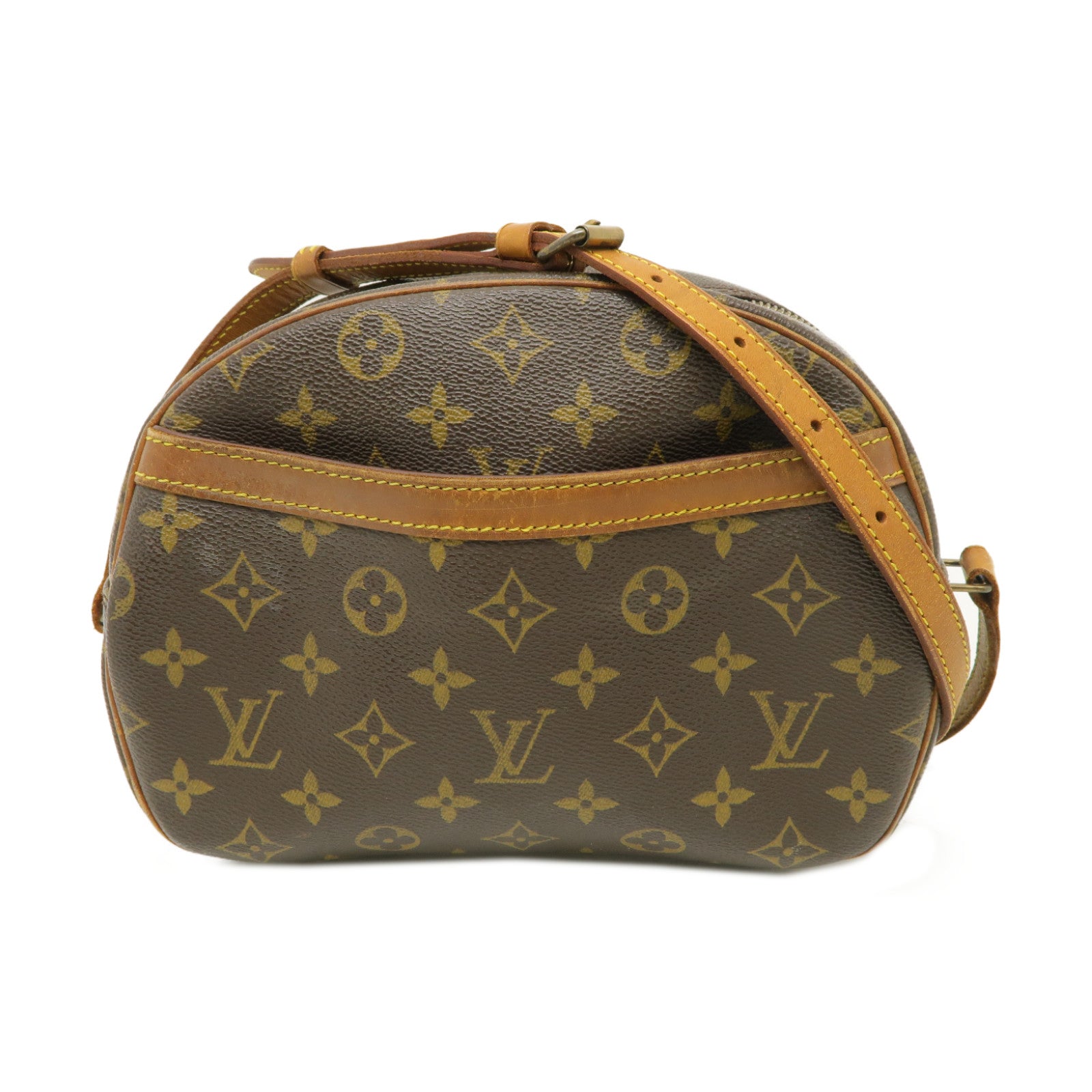 LOUIS VUITTON Monogram Blois金扣肩背袋棕色