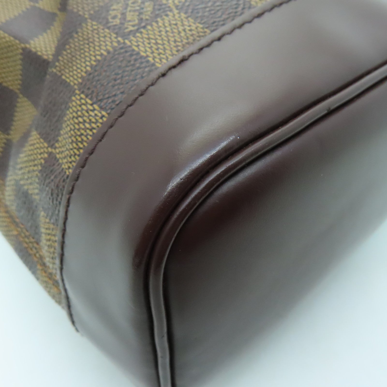LOUIS VUITTON Damier Soho Centencire Gold Buckle Backpack Brown