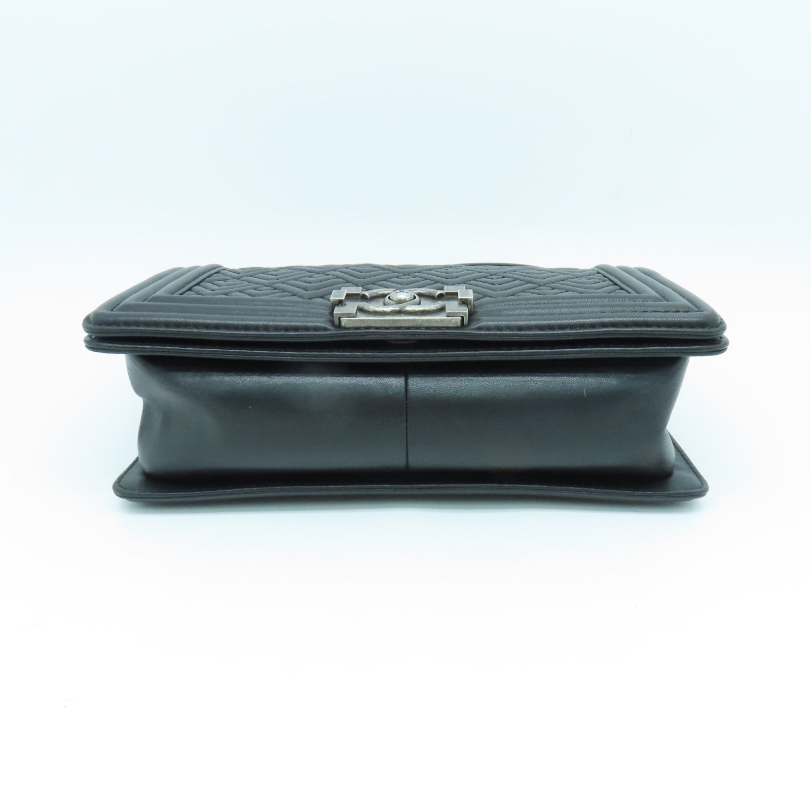 CHANEL 羊皮皮革Chain Shoulder Bag链带肩背袋黑色