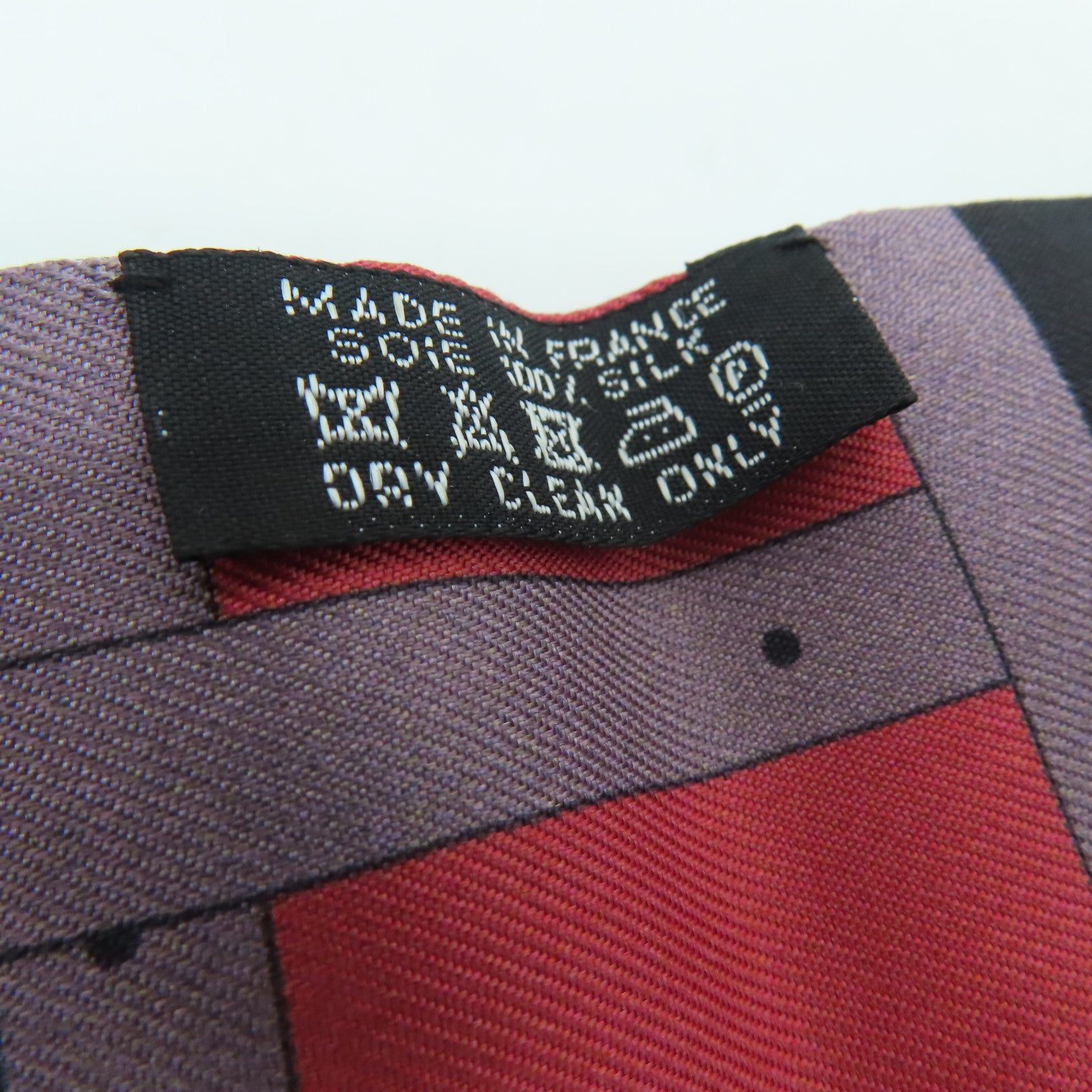 HERMES [Sharp Discount] Silk Twilly Scarf Red/Black/Blue