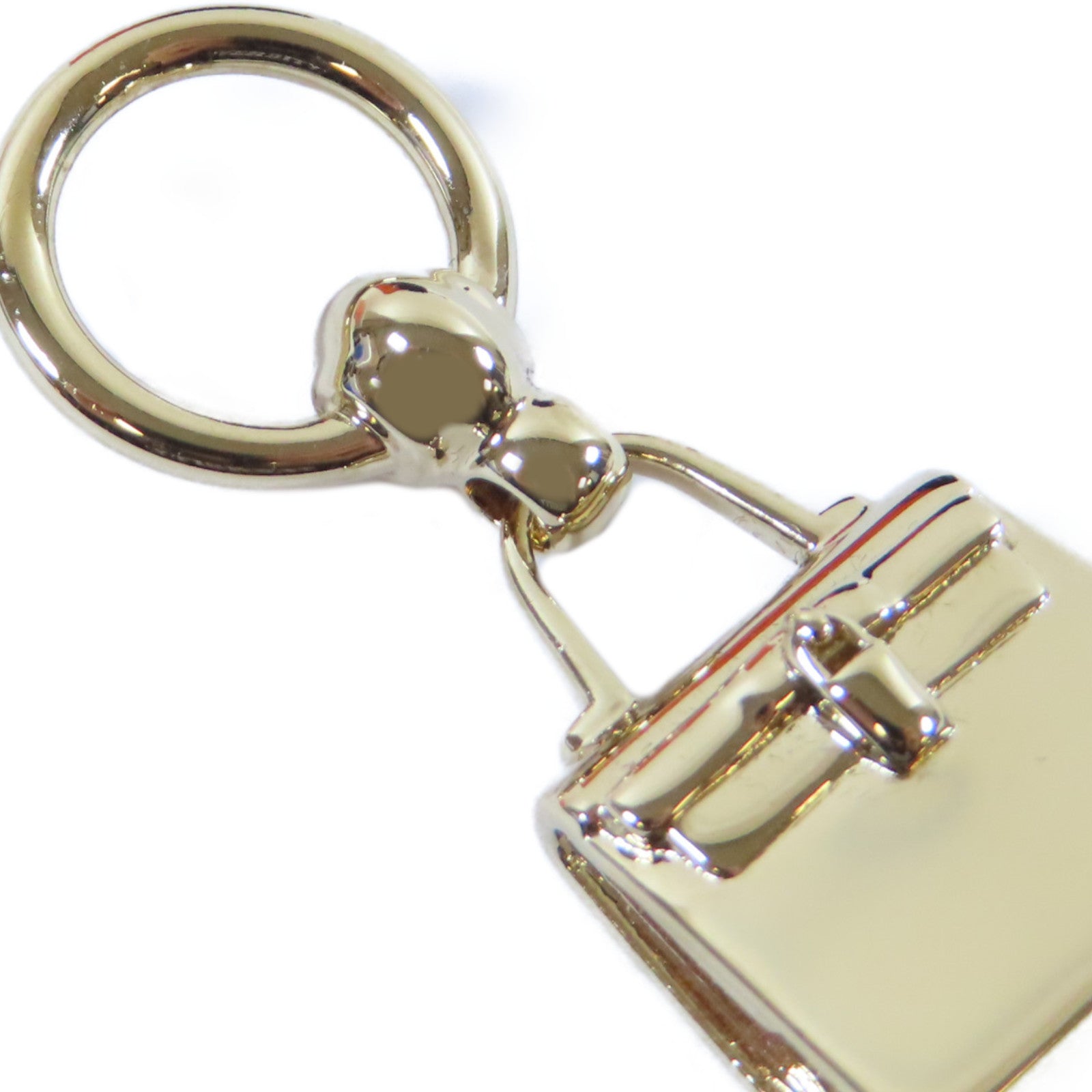 HERMES 金屬Mini Kelly Twilly Ring絲巾扣金色