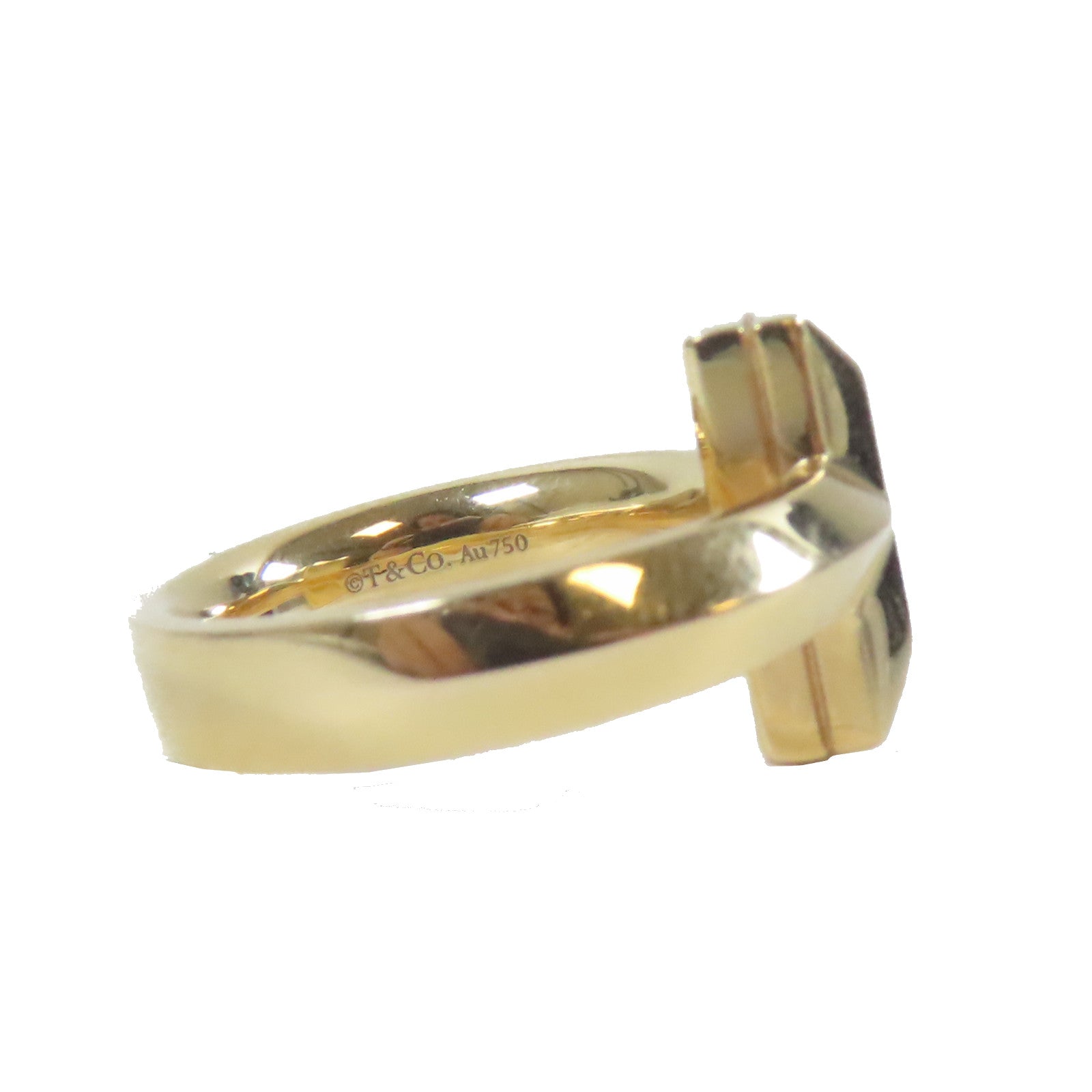 TIFFANY＆CO 18K黃金T1 Ring戒指金色US#6