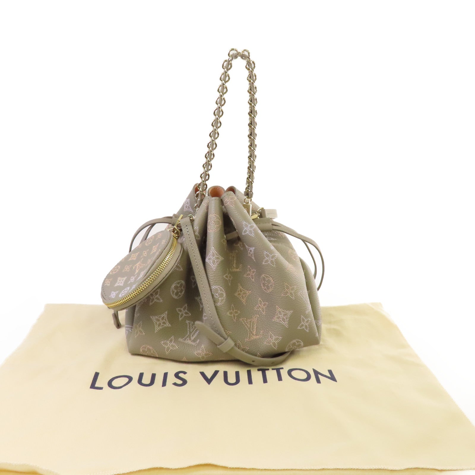 LOUIS VUITTON Mahina Flight Mode Bella 2Way Shoulder Bag手挽肩背兩用袋灰色