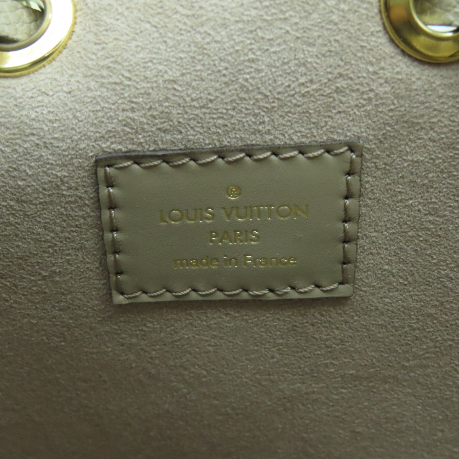 LOUIS VUITTON Monogram Empreinte Neonoe MM Handle Shoulder Bag Beige