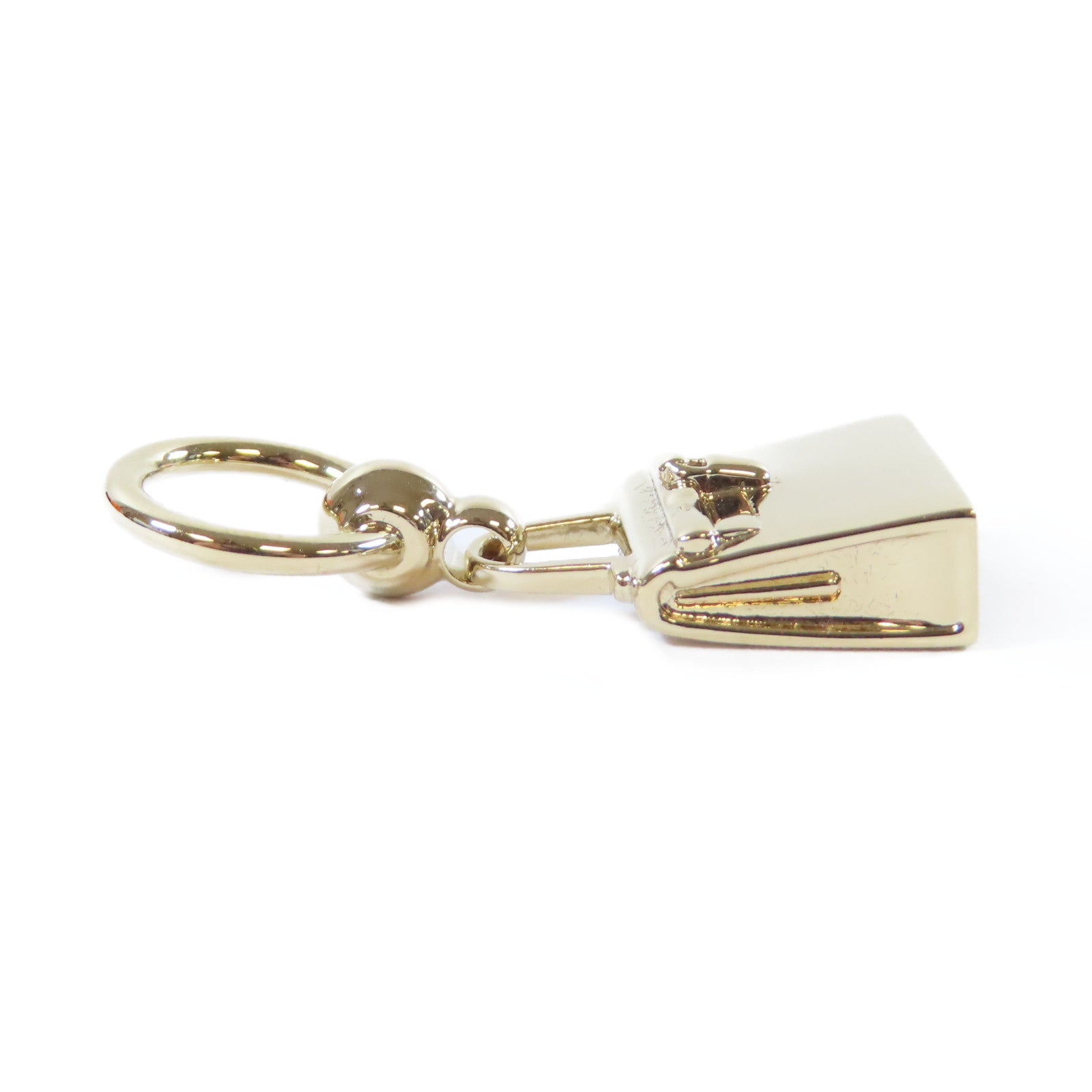 HERMES 金屬Mini Kelly Twilly Ring絲巾扣金色