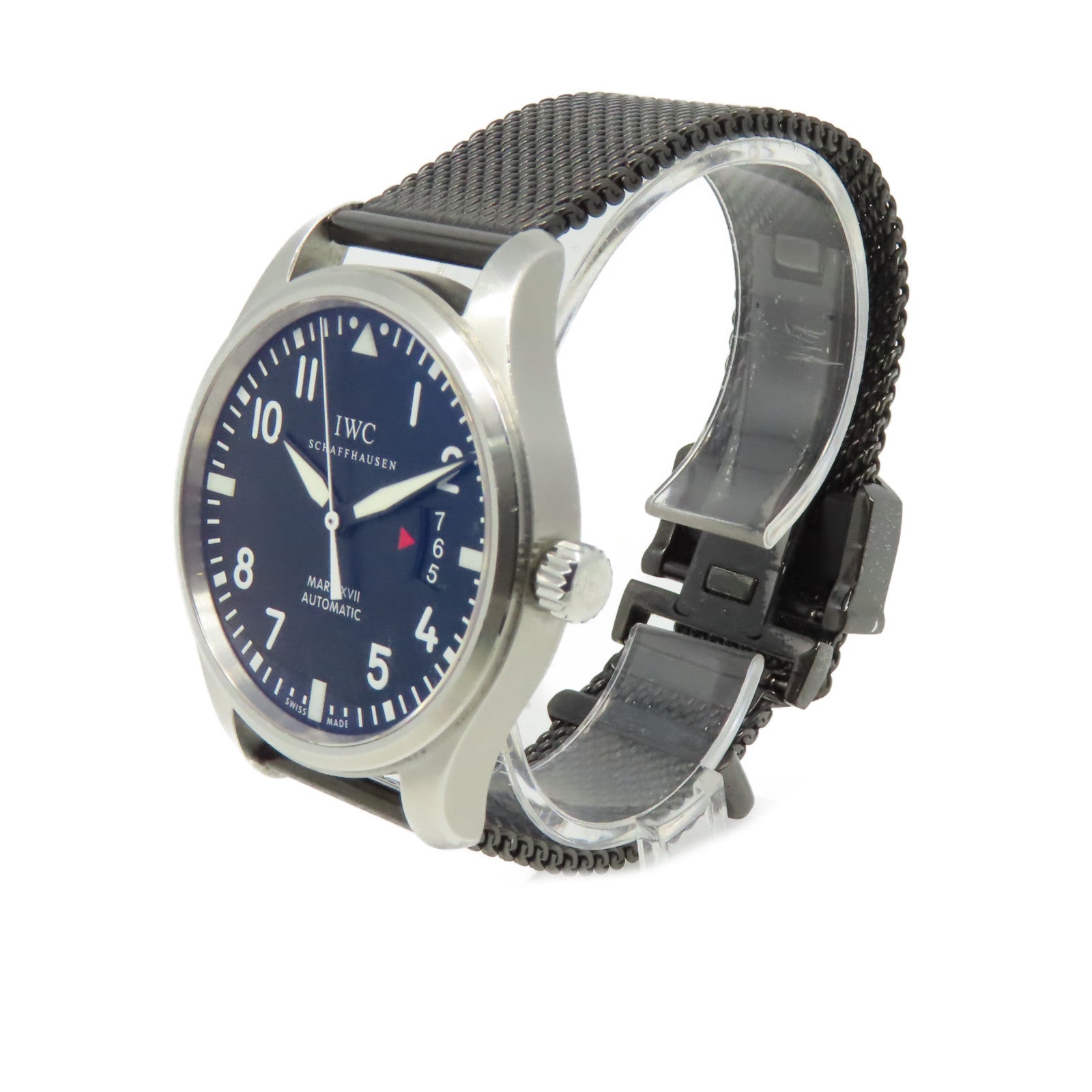 IWC Mark XVII Watch不鏽鋼/金屬帶自動機芯手錶黑色