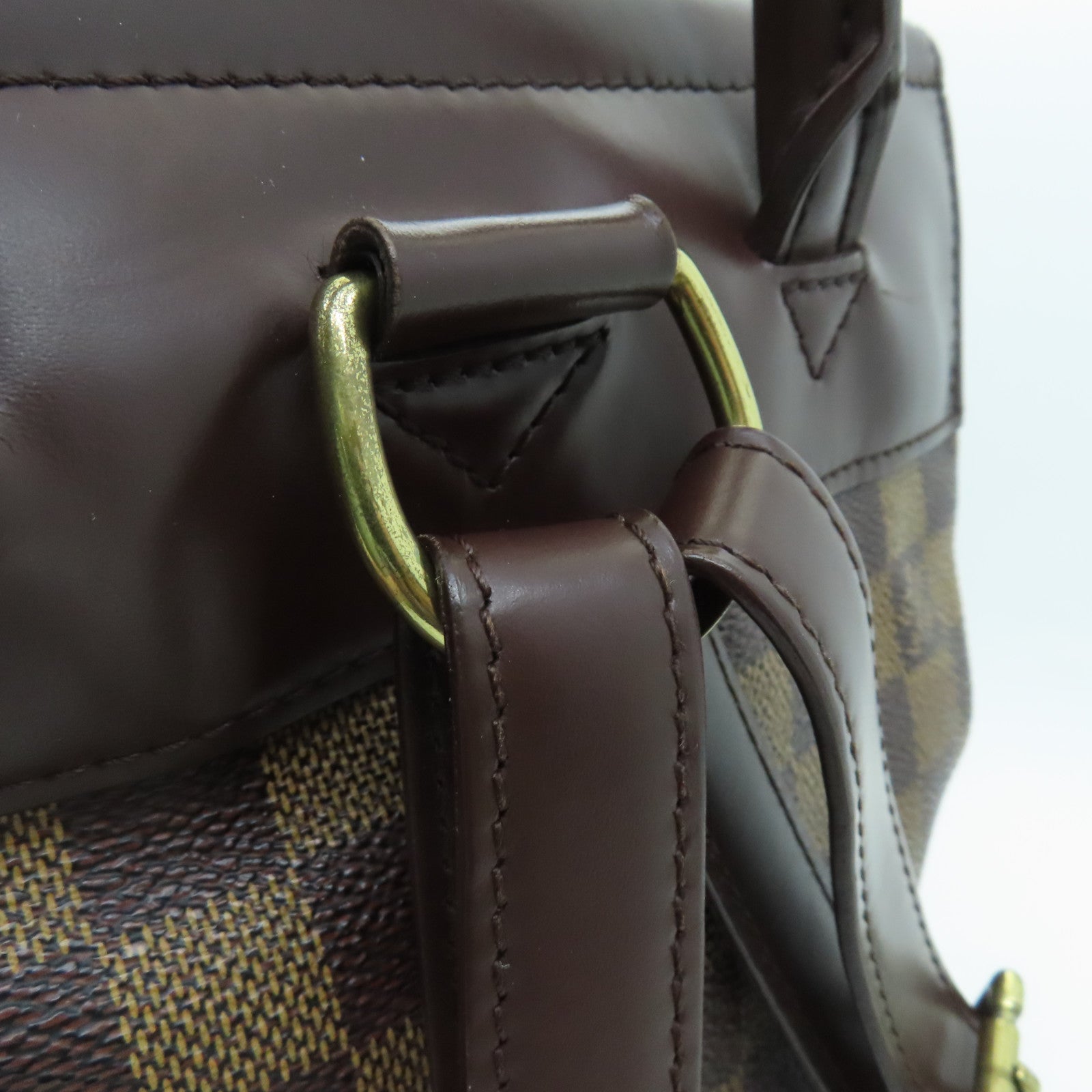 LOUIS VUITTON Damier Soho Centencire Gold Buckle Backpack Brown
