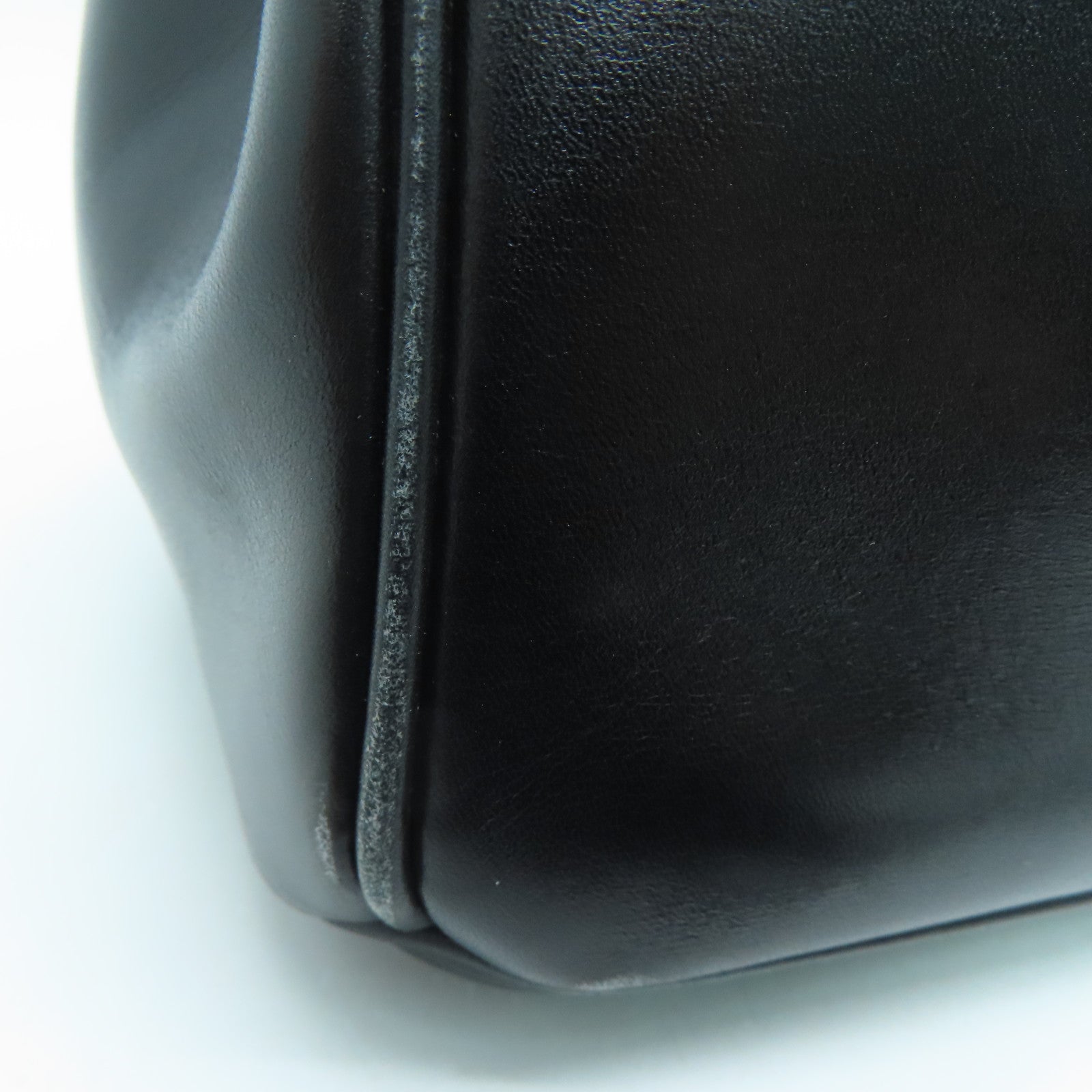 HERMES Box Calf皮革Birkin 30 So Black手挽袋黑色