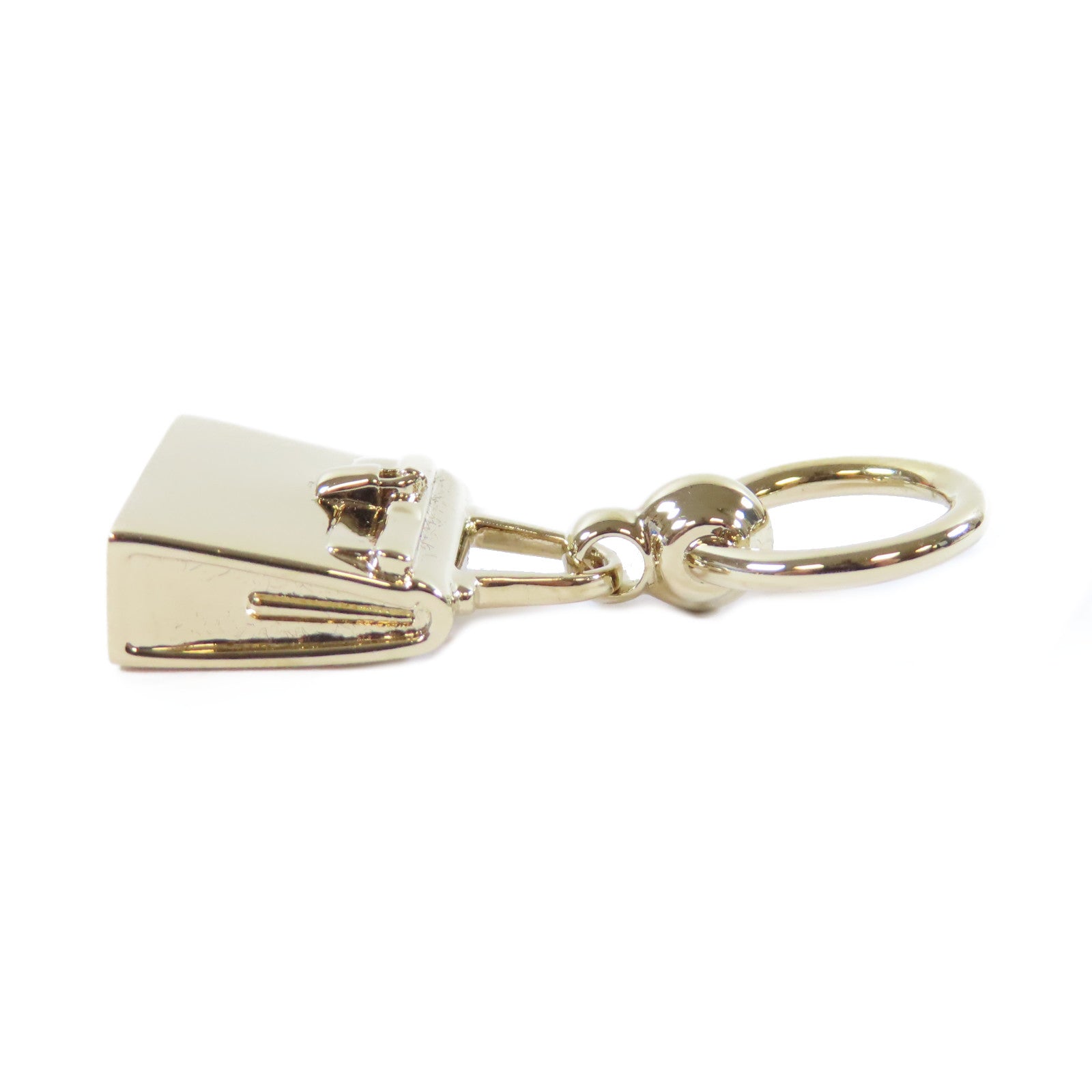 HERMES 金屬Mini Kelly Twilly Ring絲巾扣金色