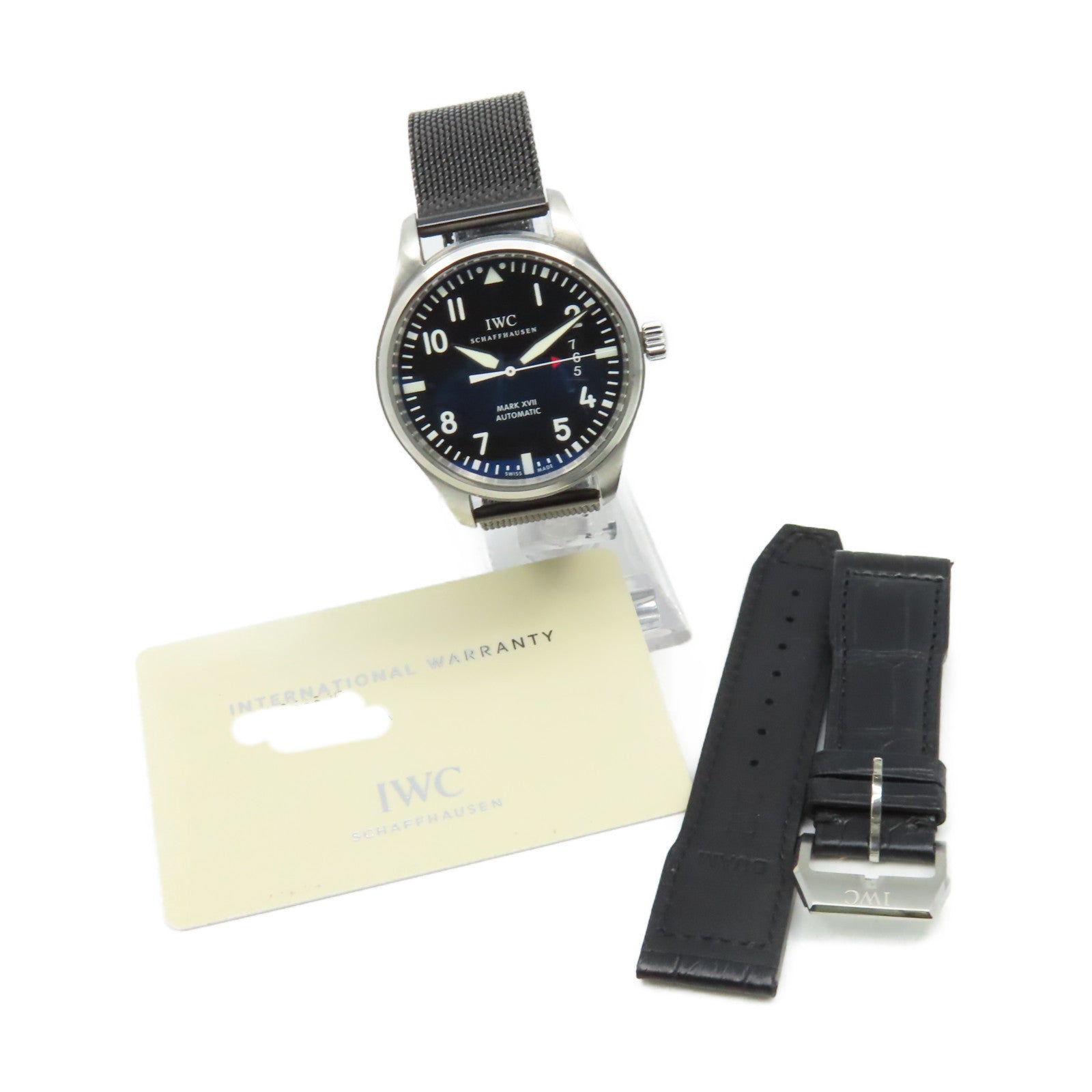 IWC Mark XVII Watch不鏽鋼/金屬帶自動機芯手錶黑色