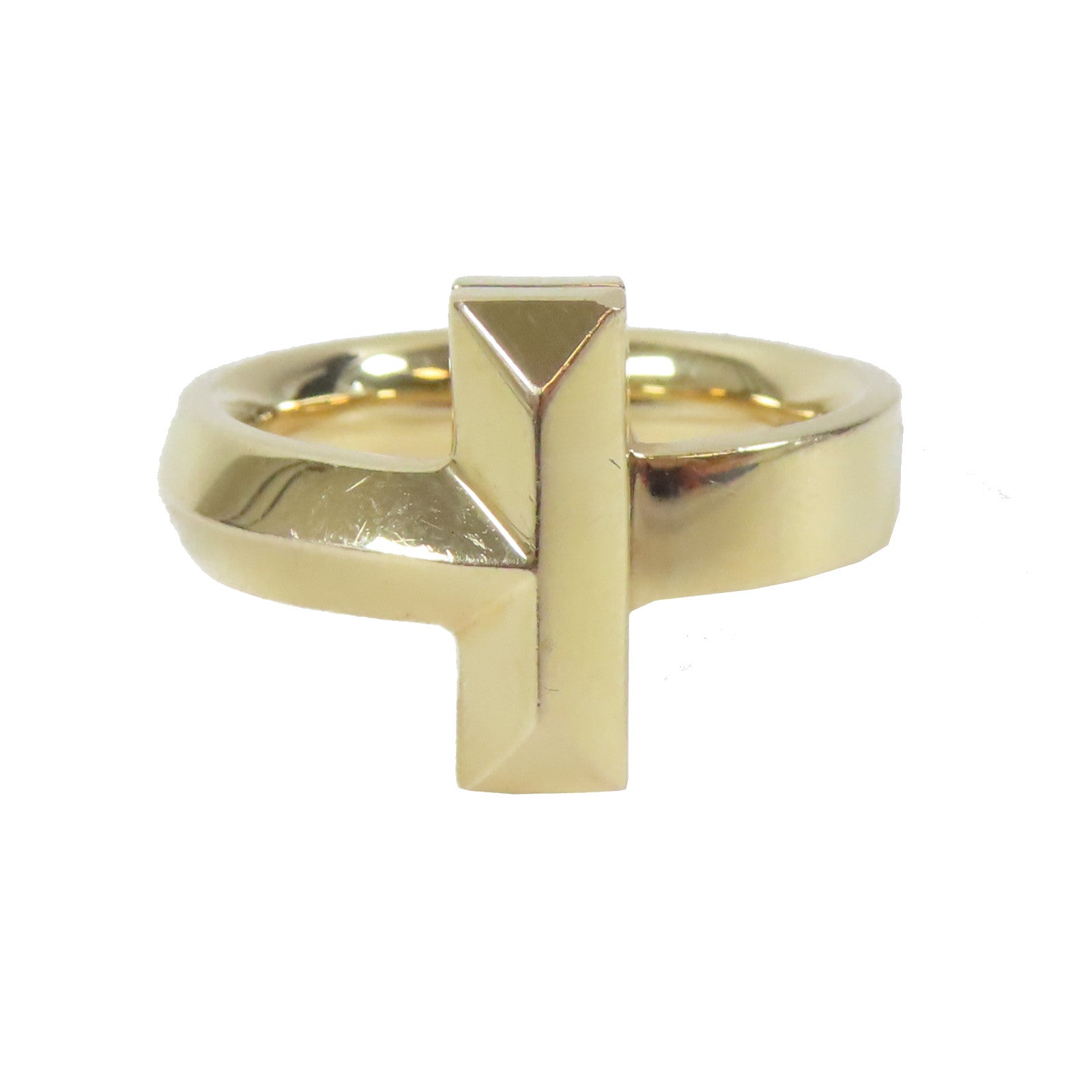 TIFFANY＆CO 18K黃金T1 Ring戒指金色US#6
