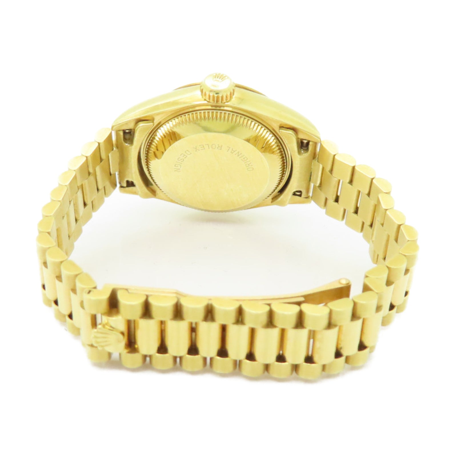 ROLEX Datejust 18K黄金手錶自動機芯金色