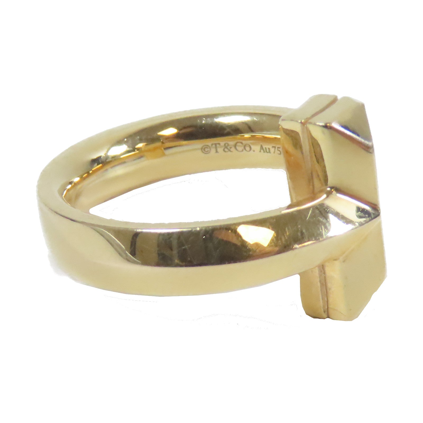 TIFFANY＆CO 18K黃金T1 Ring戒指金色US#6