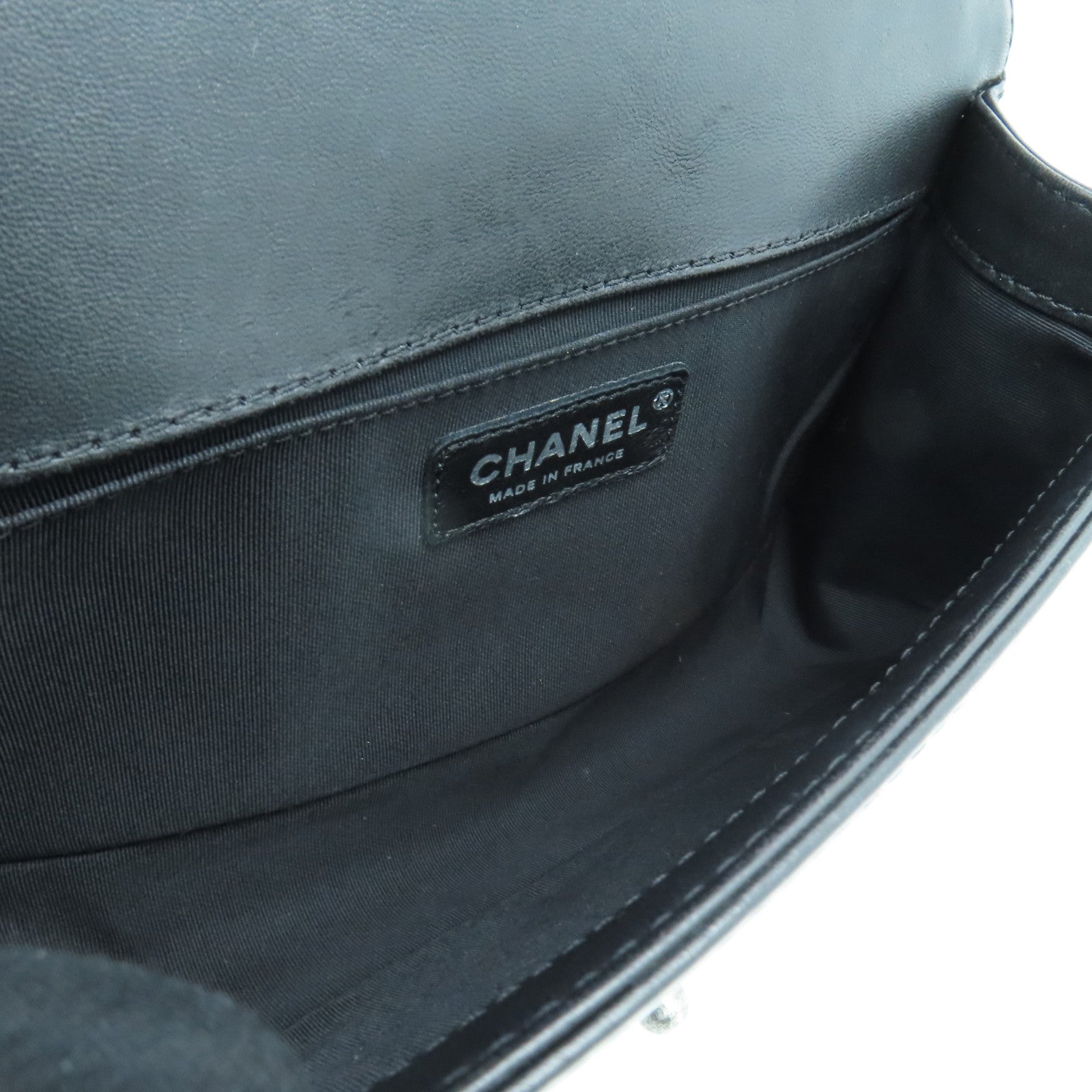 CHANEL 羊皮皮革Chain Shoulder Bag链带肩背袋黑色