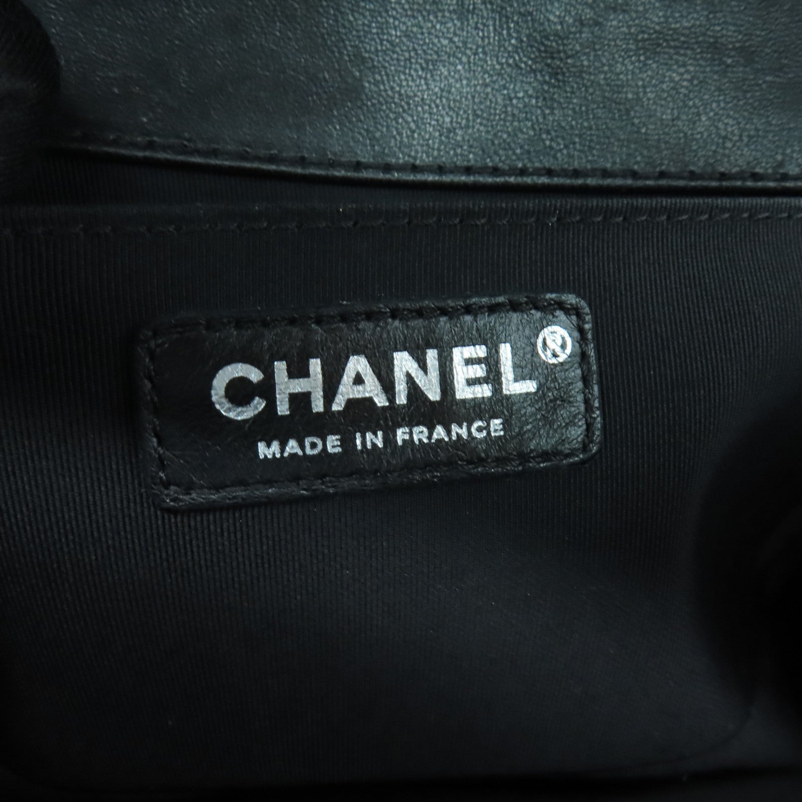 CHANEL 羊皮皮革Chain Shoulder Bag链带肩背袋黑色