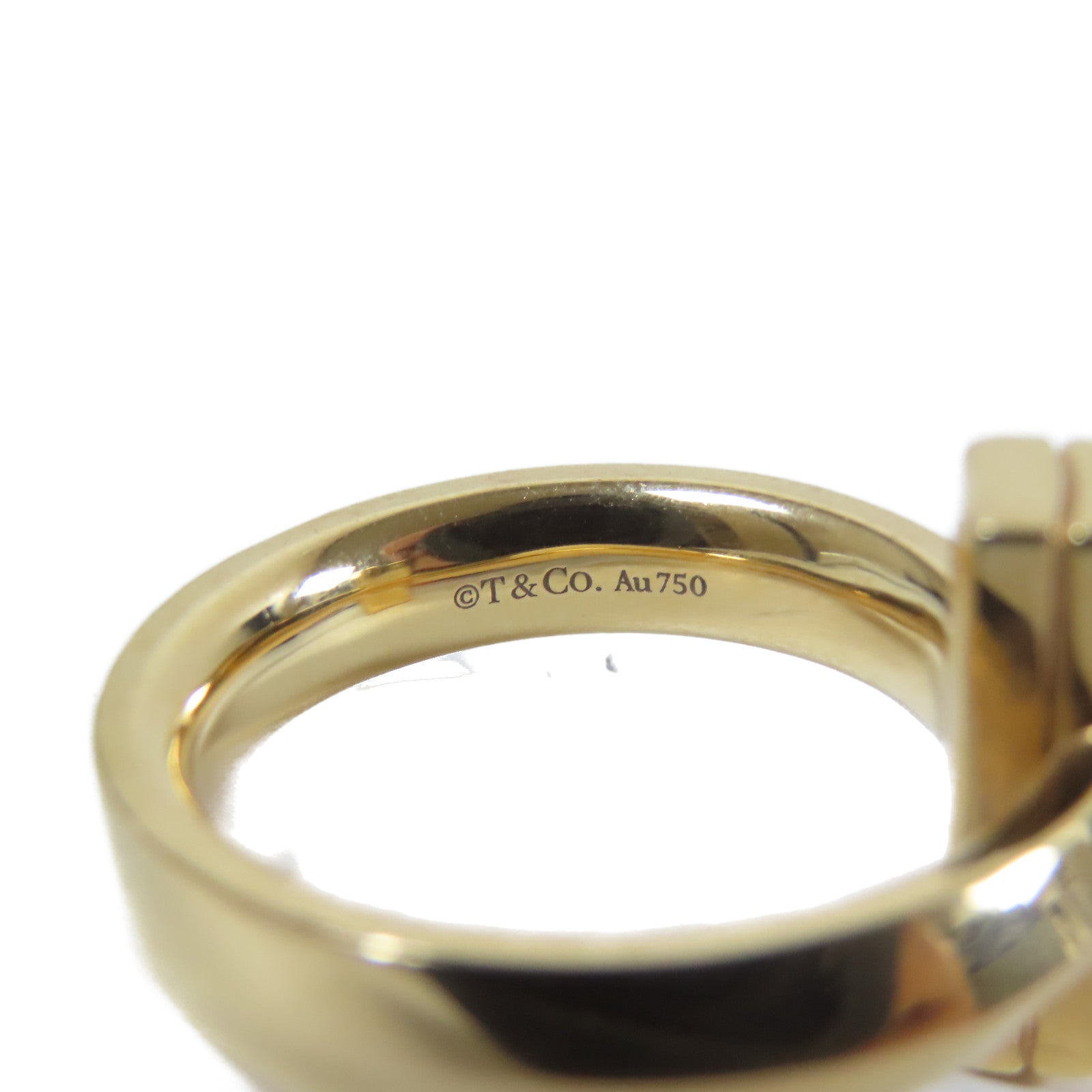 TIFFANY＆CO 18K黃金T1 Ring戒指金色US#6