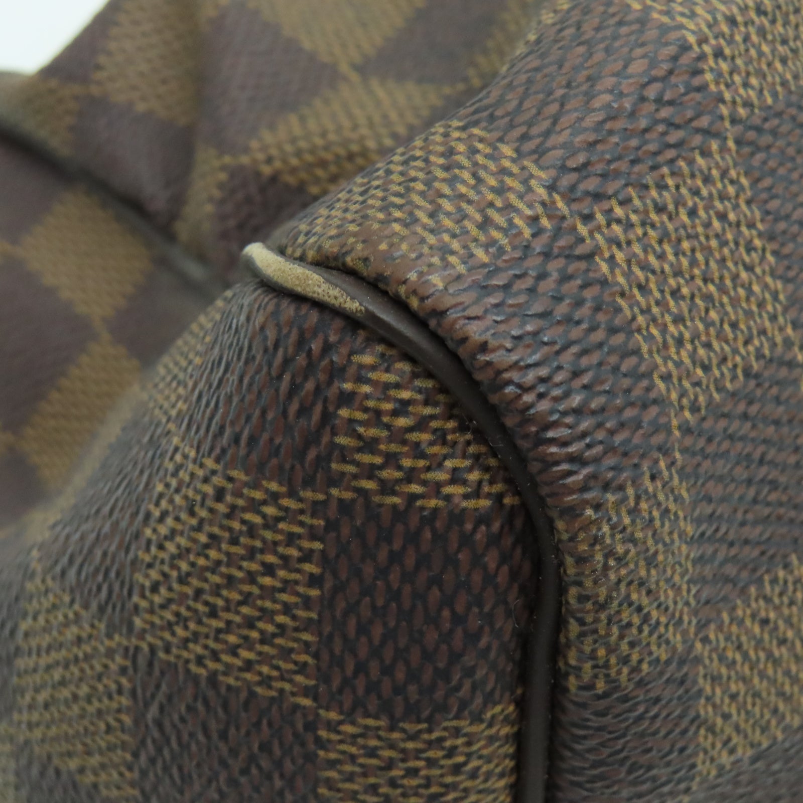 LOUIS VUITTON Damier Speedy 30金扣手挽袋棕色