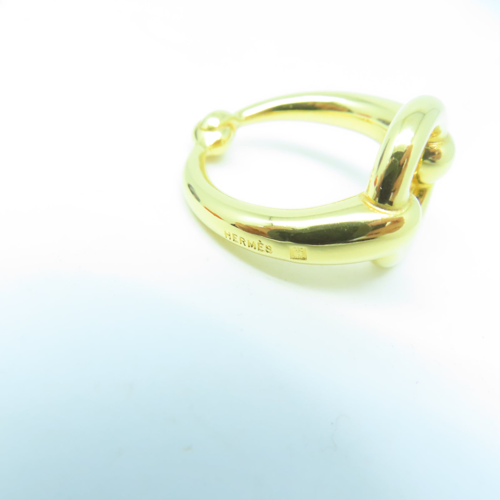 HERMES 金屬Scarf Ring絲巾扣金色