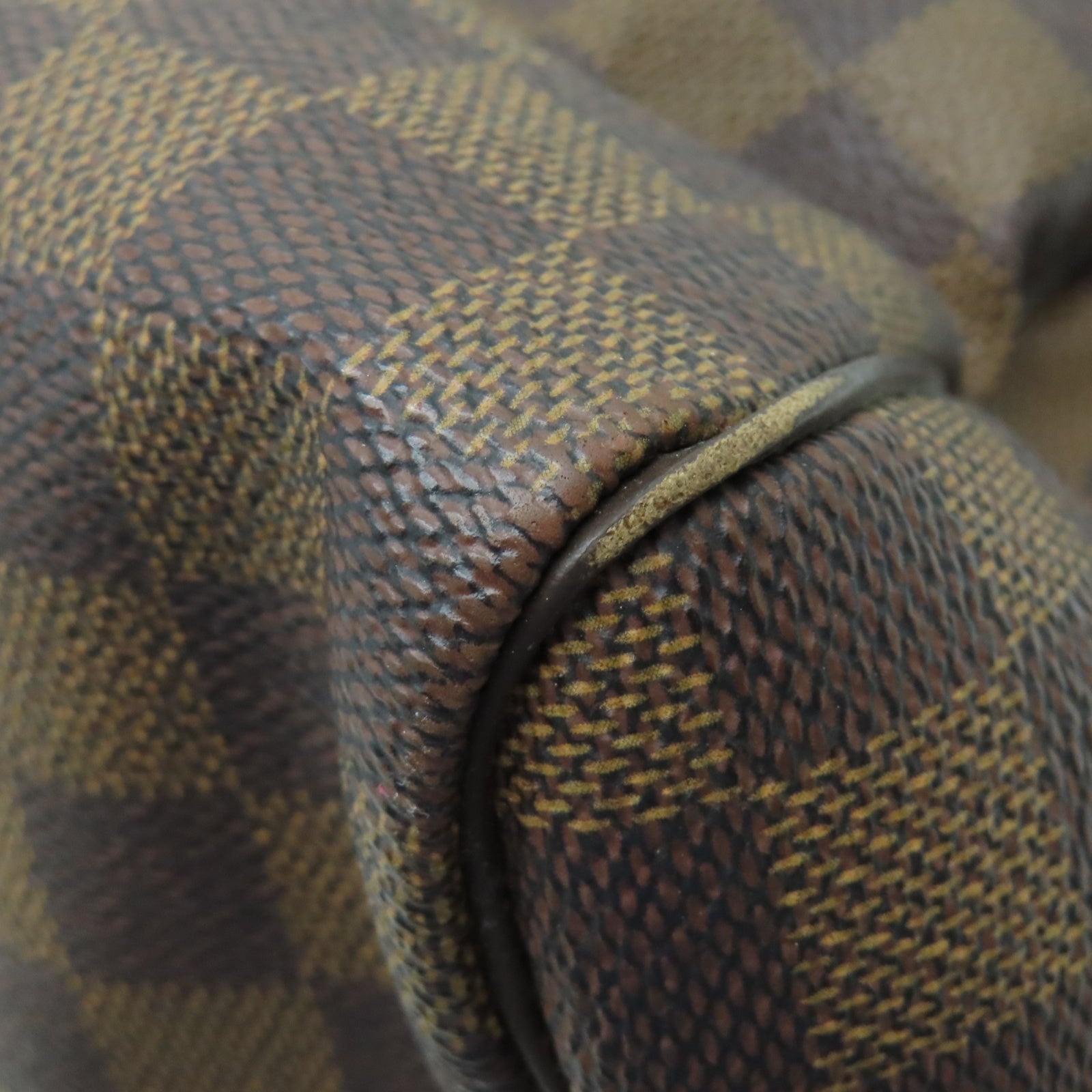 LOUIS VUITTON Damier Speedy 30金扣手挽袋棕色