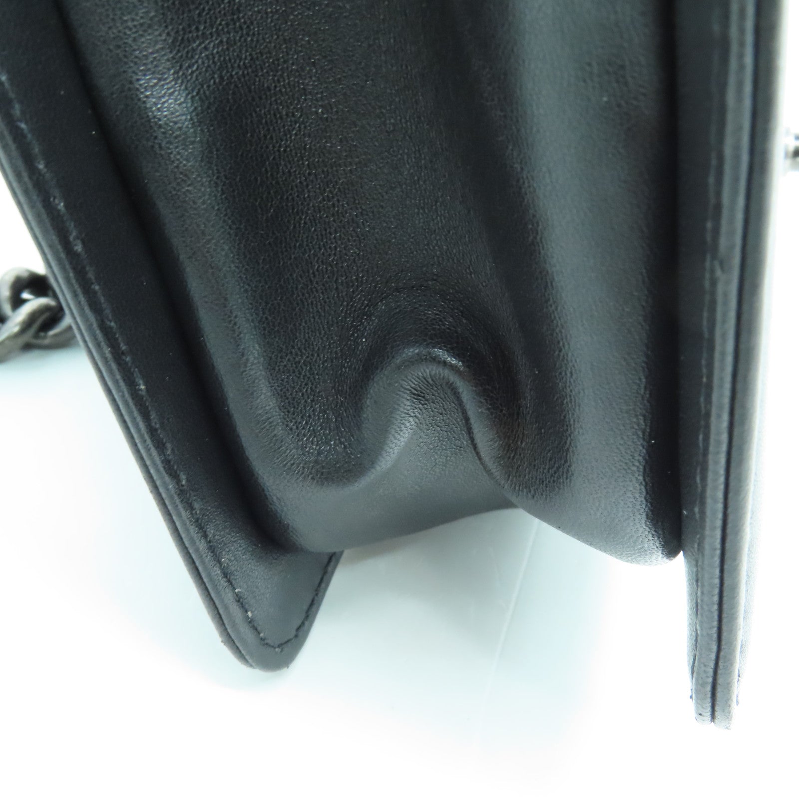 CHANEL 羊皮皮革Chain Shoulder Bag链带肩背袋黑色