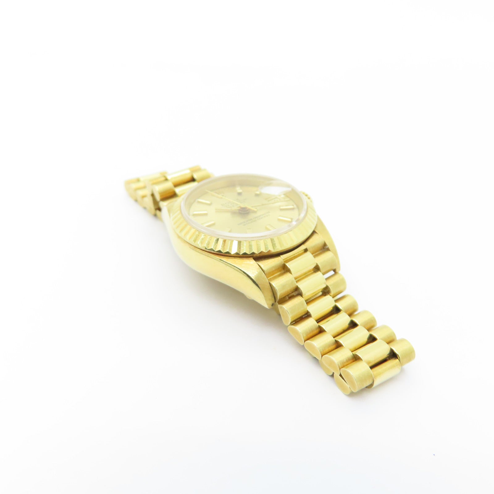 ROLEX Datejust 18K黄金手錶自動機芯金色