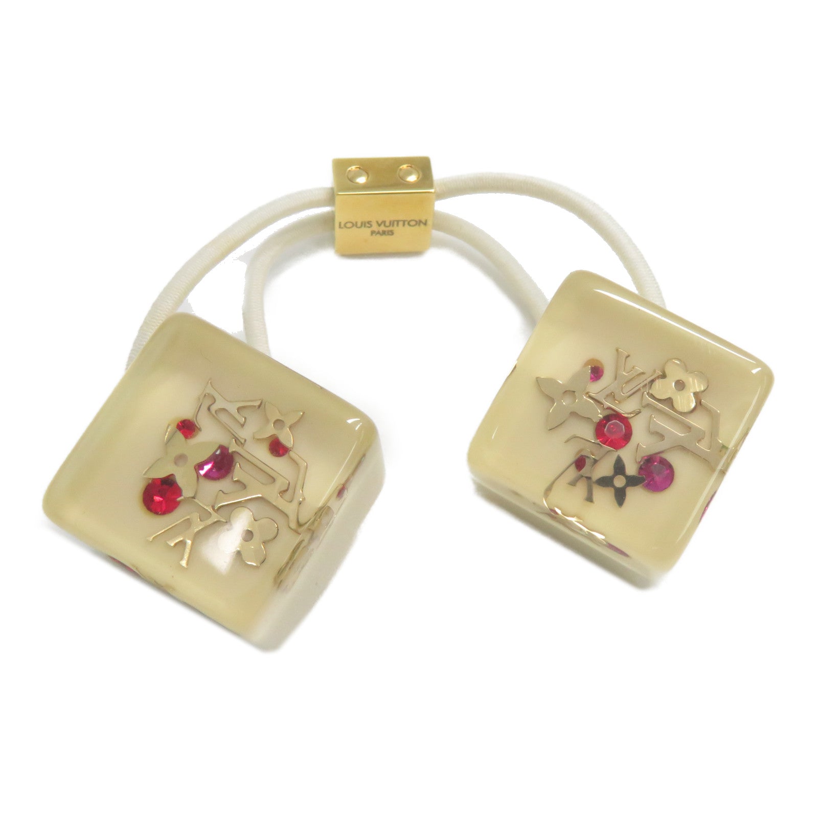 🕚限時優惠🕚LOUIS VUITTON PVC Hair Cube髮圈白色/紅色