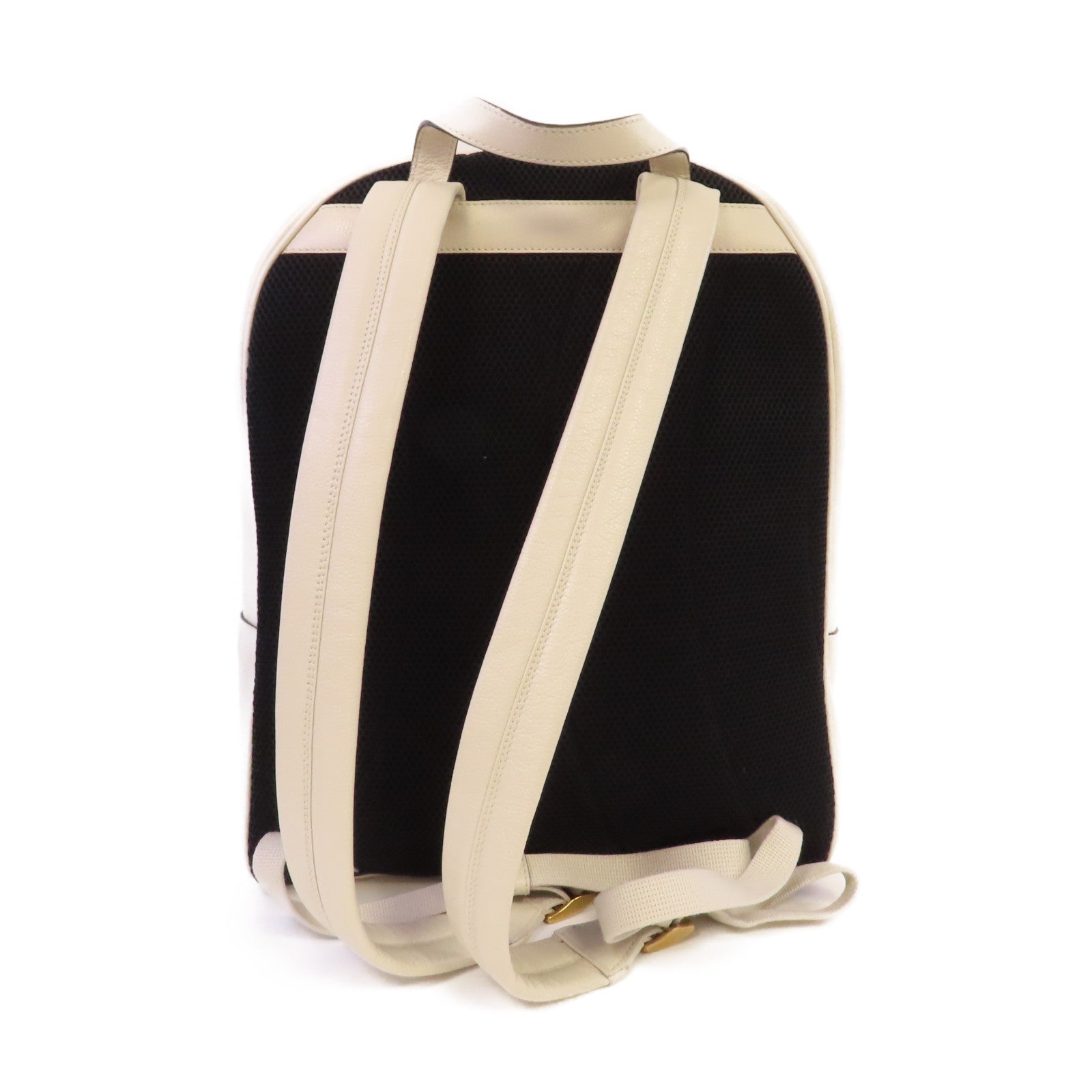GUCCI 牛皮皮革Backpack背包米白色