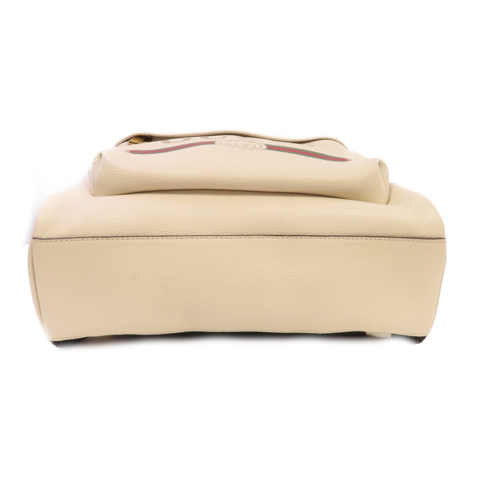 GUCCI 牛皮皮革Backpack背包米白色