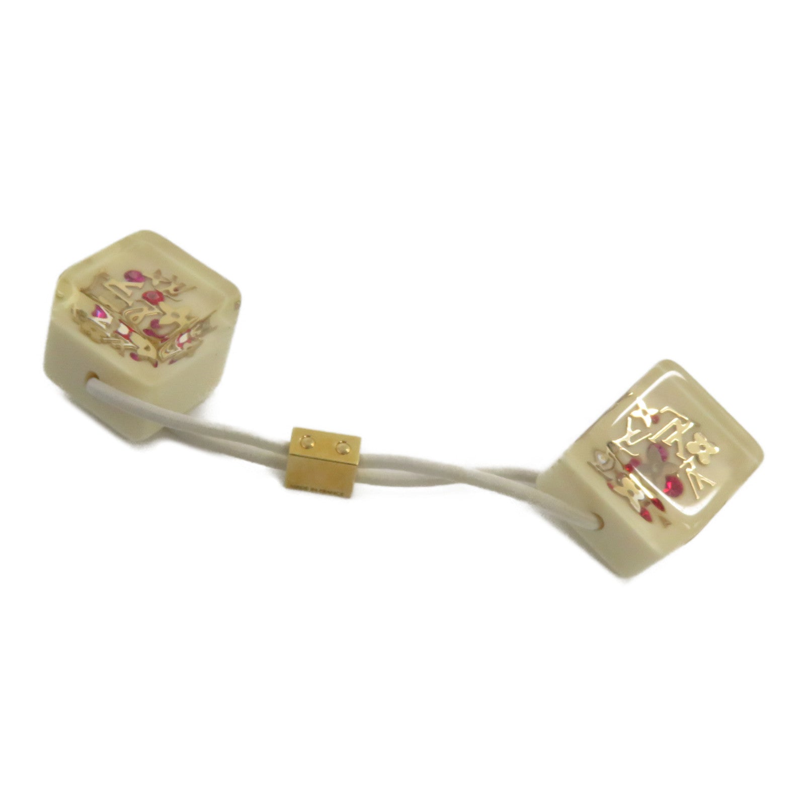 🕚限時優惠🕚LOUIS VUITTON PVC Hair Cube髮圈白色/紅色